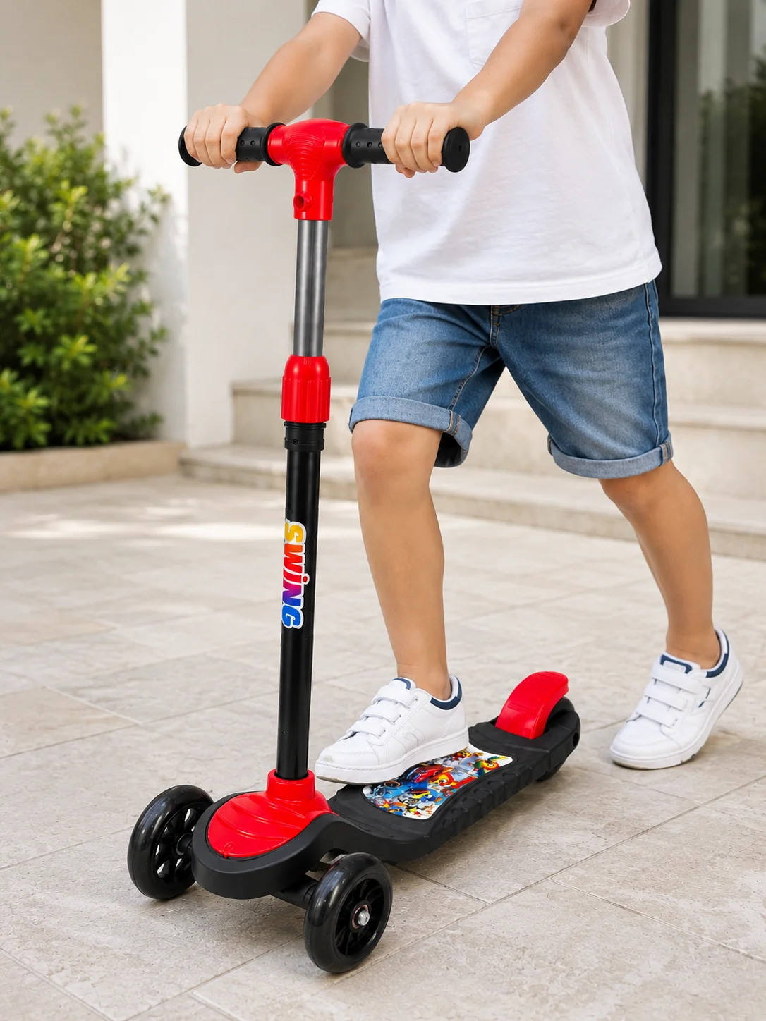 Çocuklar İçin 3 Tekerlekli Scooter Ayarlanabilir Gidonlu Eğlenceli Sürüş Aracı Fiyatı, Yorumları ve Özellikleri