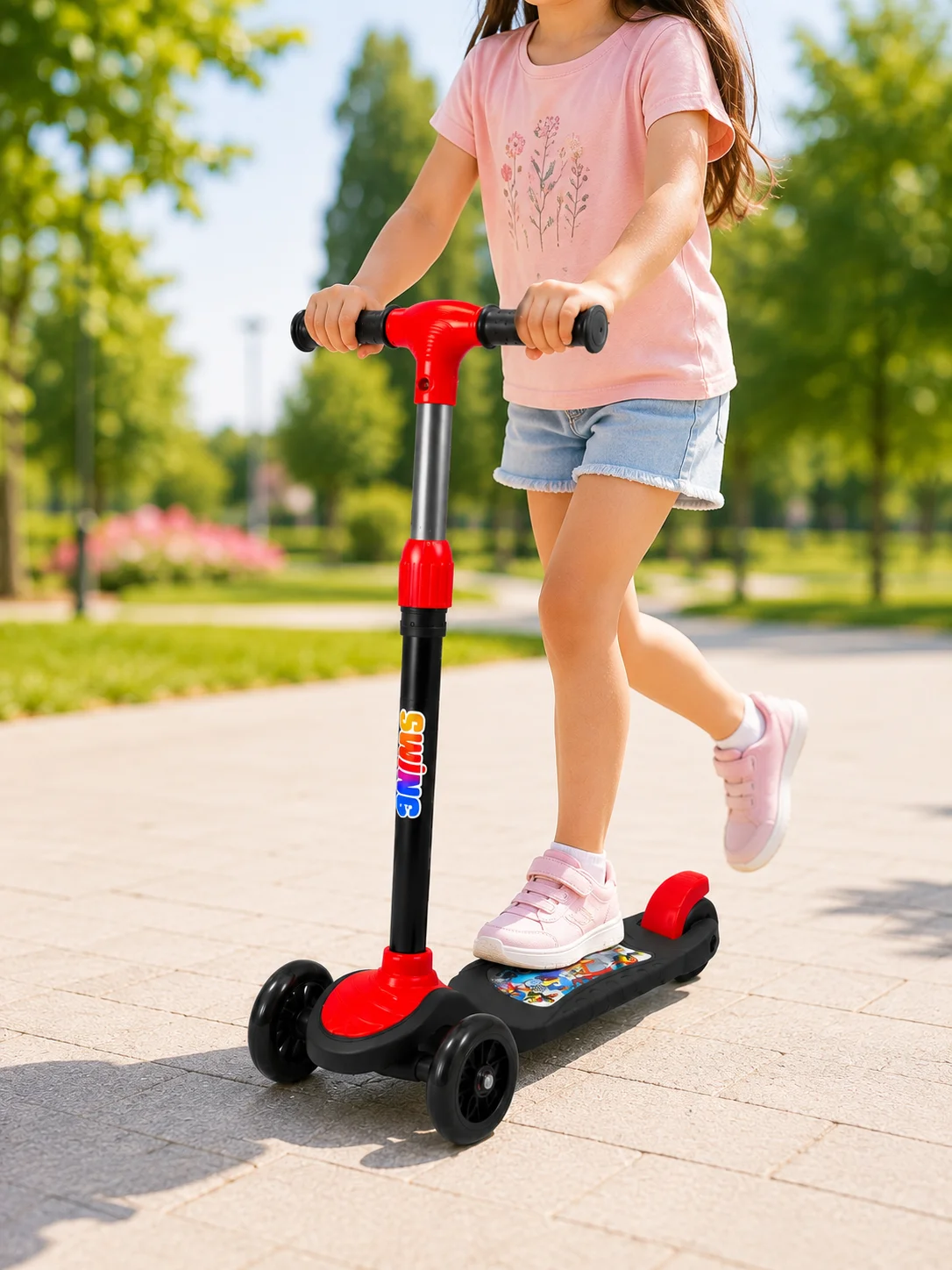 Çocuklar İçin 3 Tekerlekli Scooter Ayarlanabilir Gidonlu Eğlenceli Sürüş Aracı Fiyatı, Yorumları ve Özellikleri