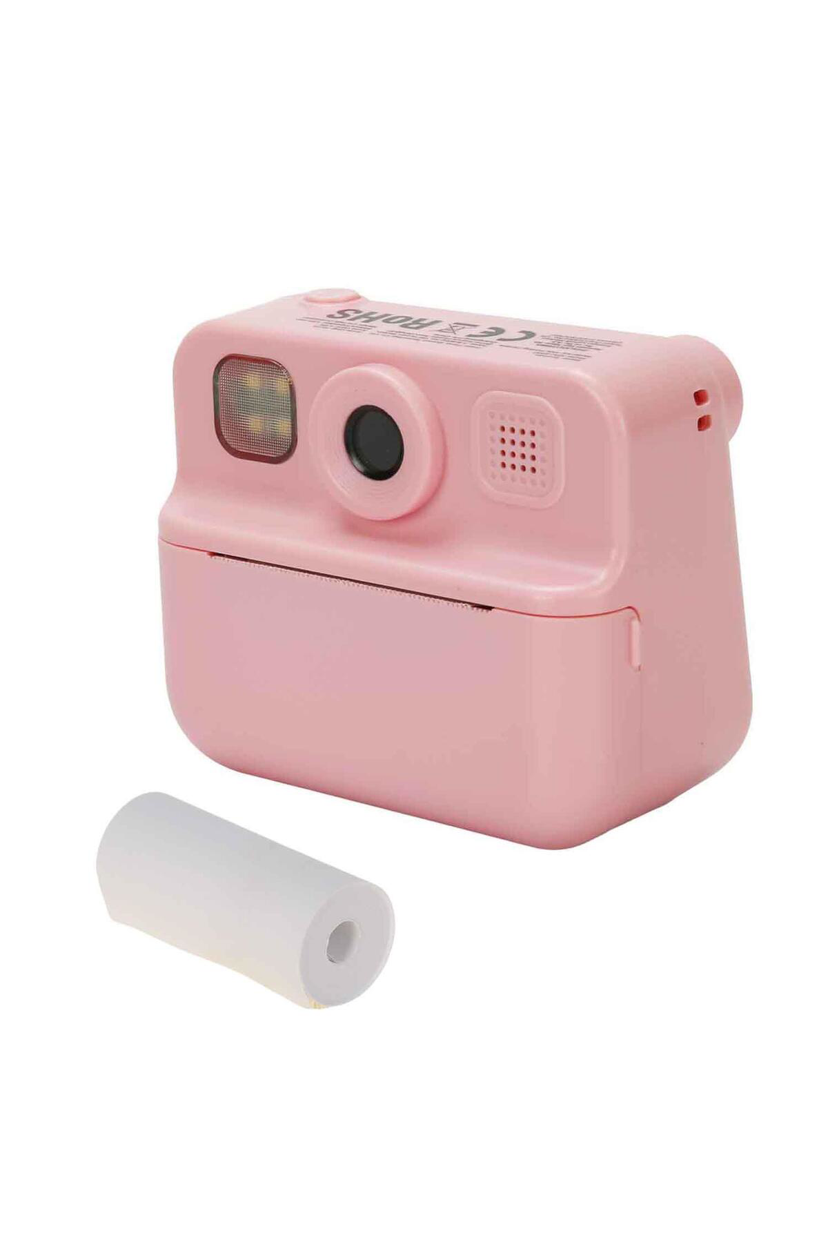 Hak İş Oyuncak Çocuklar İçin Anında Fotoğraf Baskılı Dijital Kamera – Pembe
