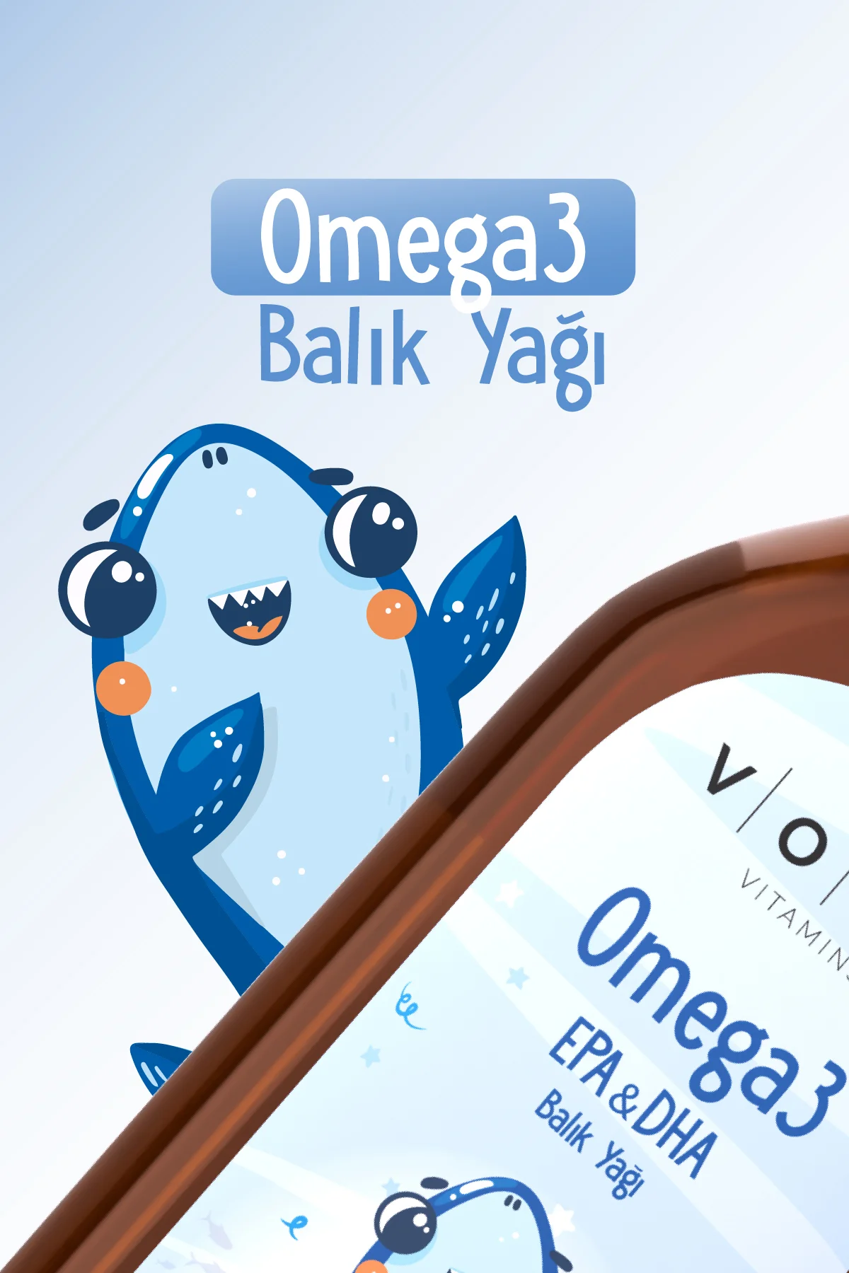 Çocuklar için Balık Yağı Omega 3 Portakal Aromalı Şurup | Yüksek EPA & DHA Kaynağı  - 150 ml