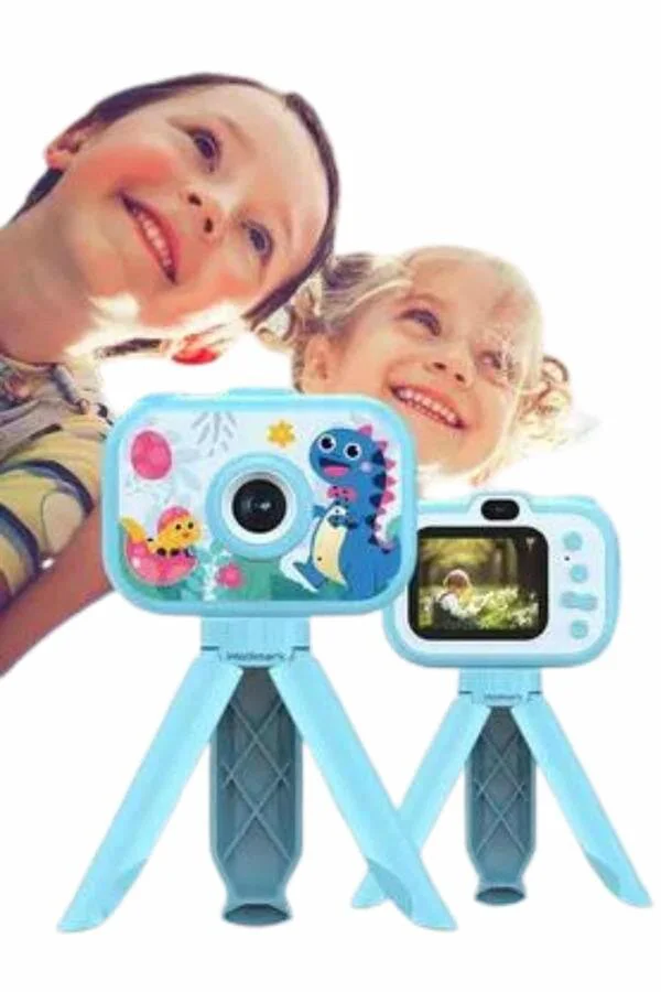 Çocuklar İçin Eğitici Video Kamera Ayaklı Mini Fotoğraf Makinesi 1080P HD