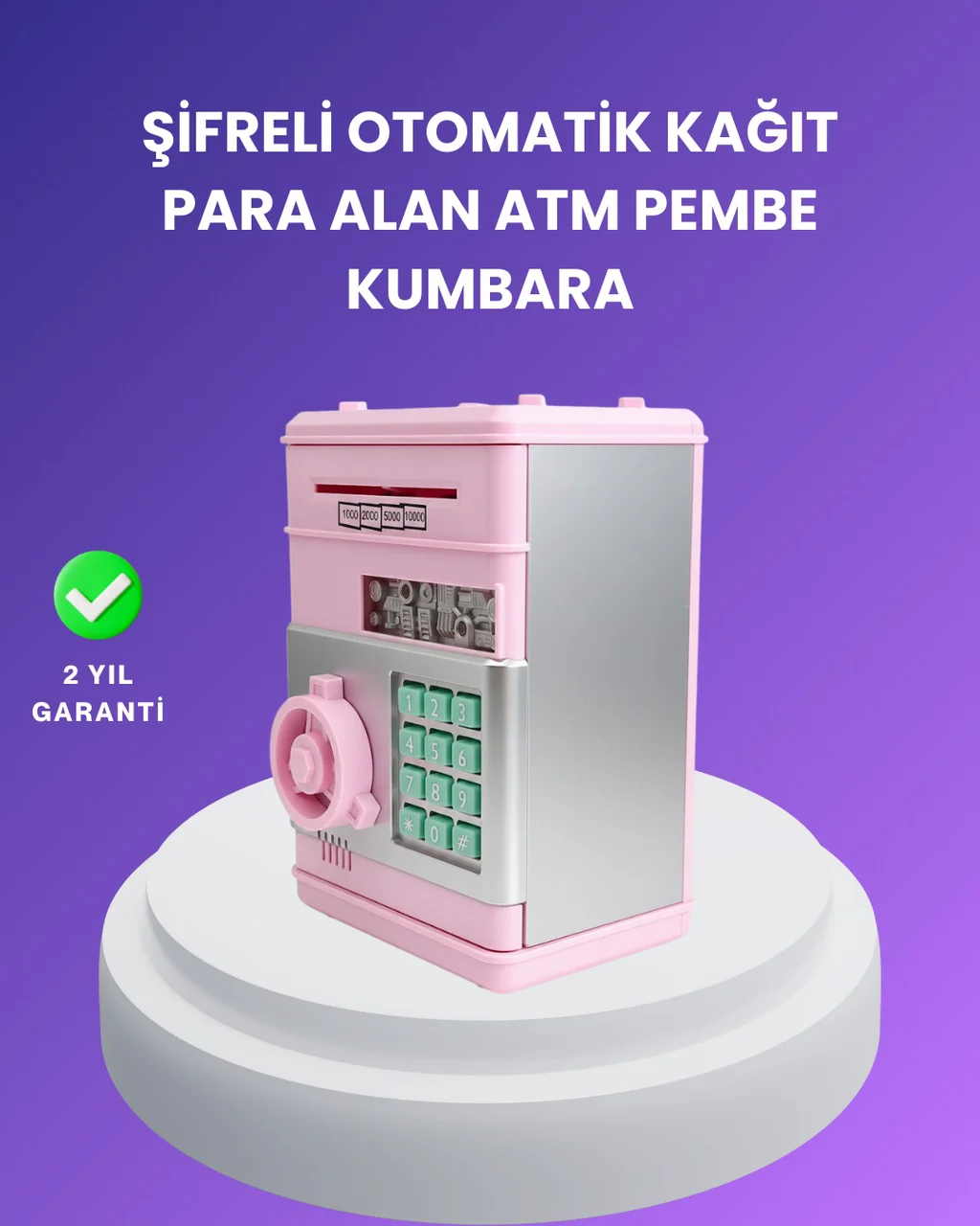 Çocuklar İçin Eğitici Elektronik Şifreli Kumbara