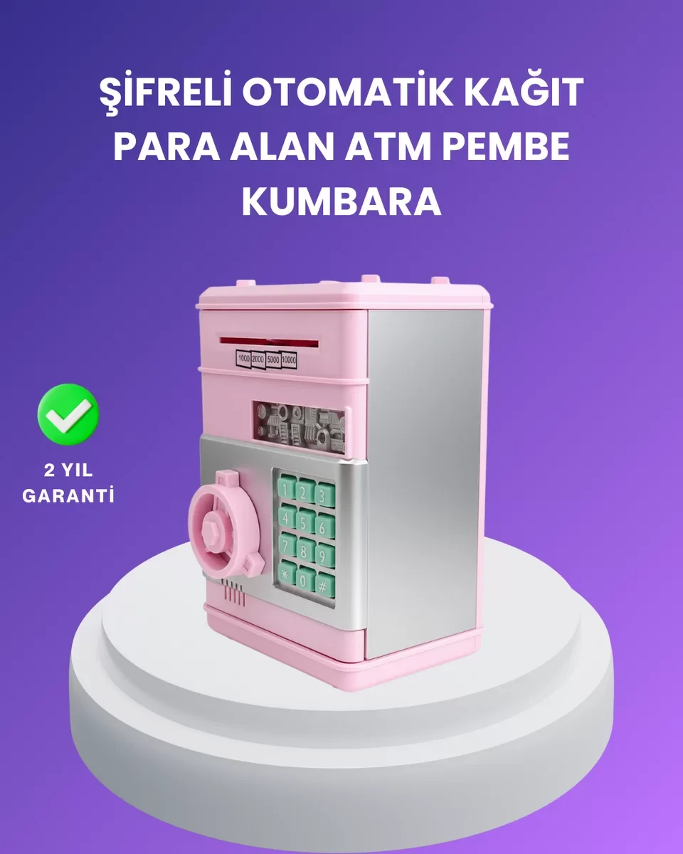 Çocuklar İçin Eğitici Elektronik Şifreli Kumbara - Akıllı Para Biriktirme ve Güvenlik Sistemi