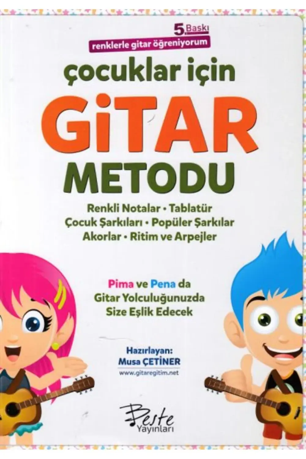 Çocuklar İçin Gitar Metodu - Renklerle Gitar Öğreniyorum