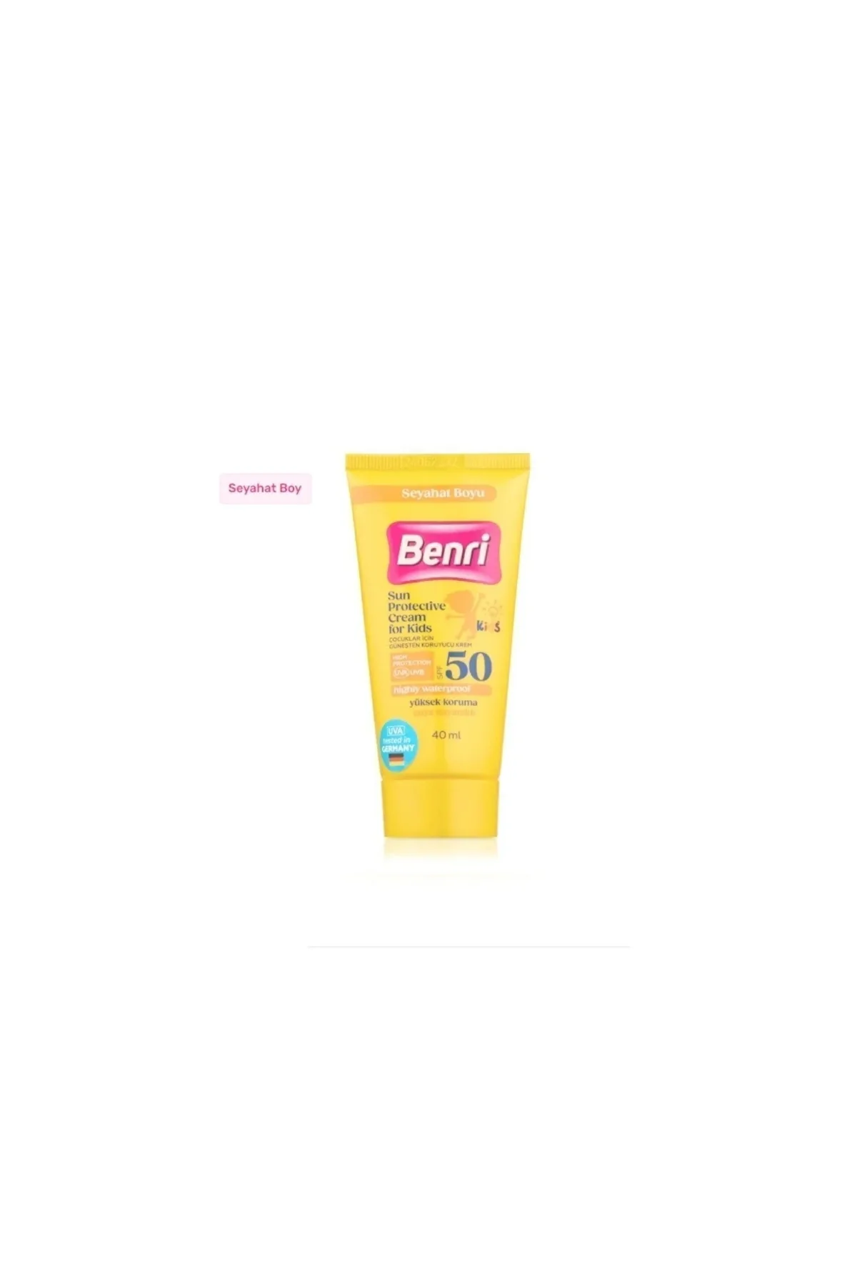 Çocuklar İçin Güneşten Koruyucu Krem SPF50 40 ml