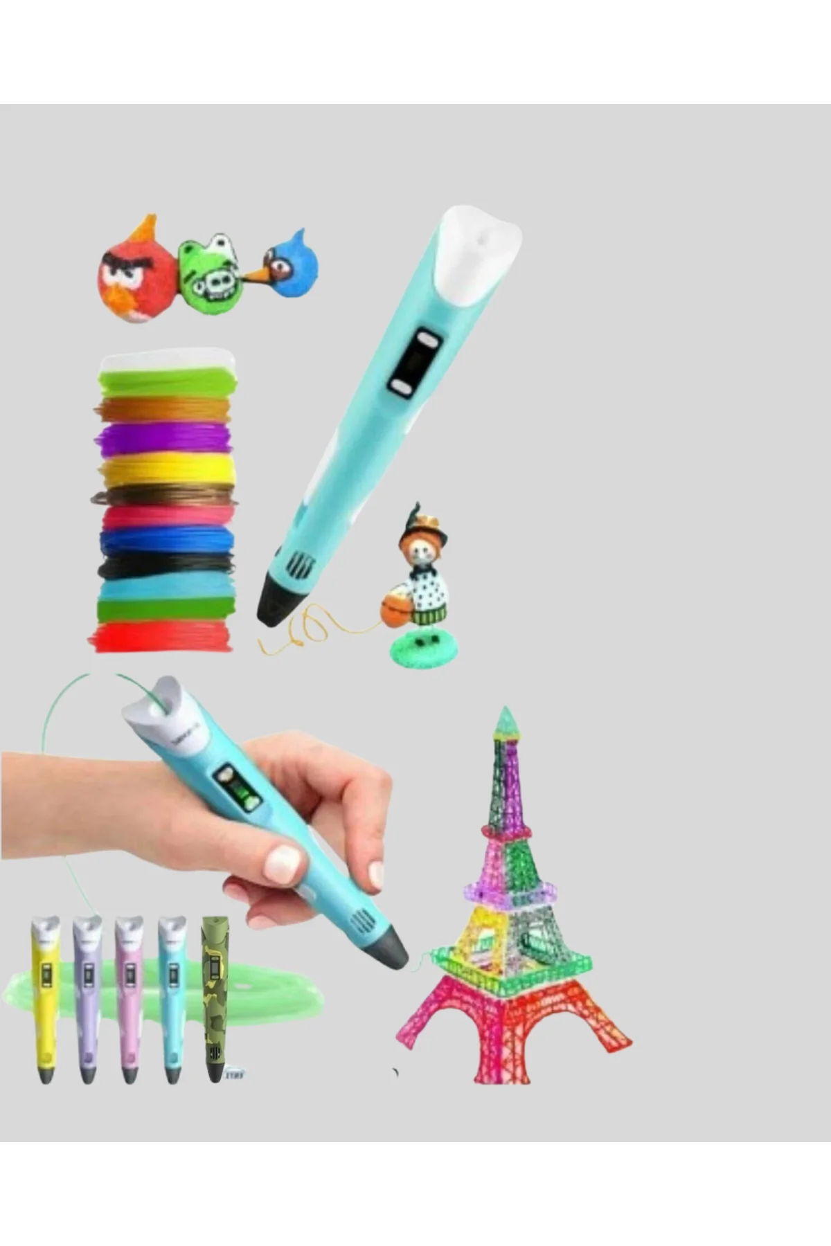 Çocuklar İçin Güvenli 3D Yazıcı Kalem