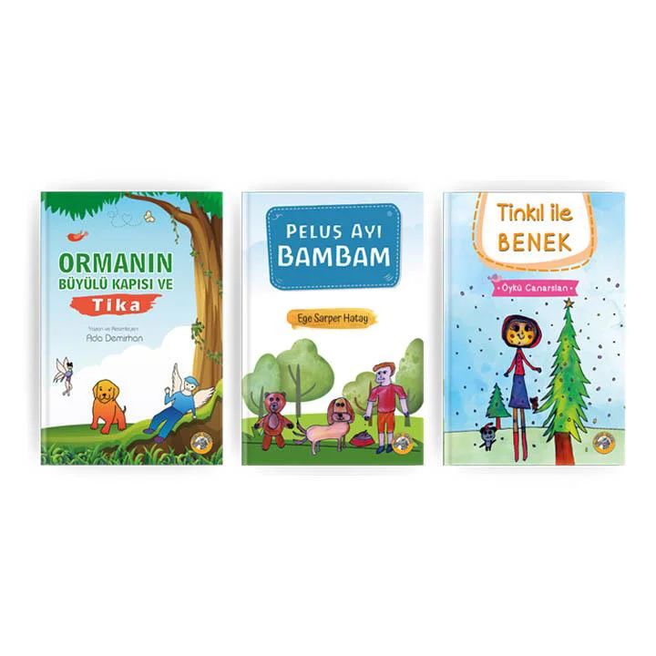 Çocuklar İçin Hikaye Seti 3 Kitap - Ada Demirhan - Ege Sarper Hat