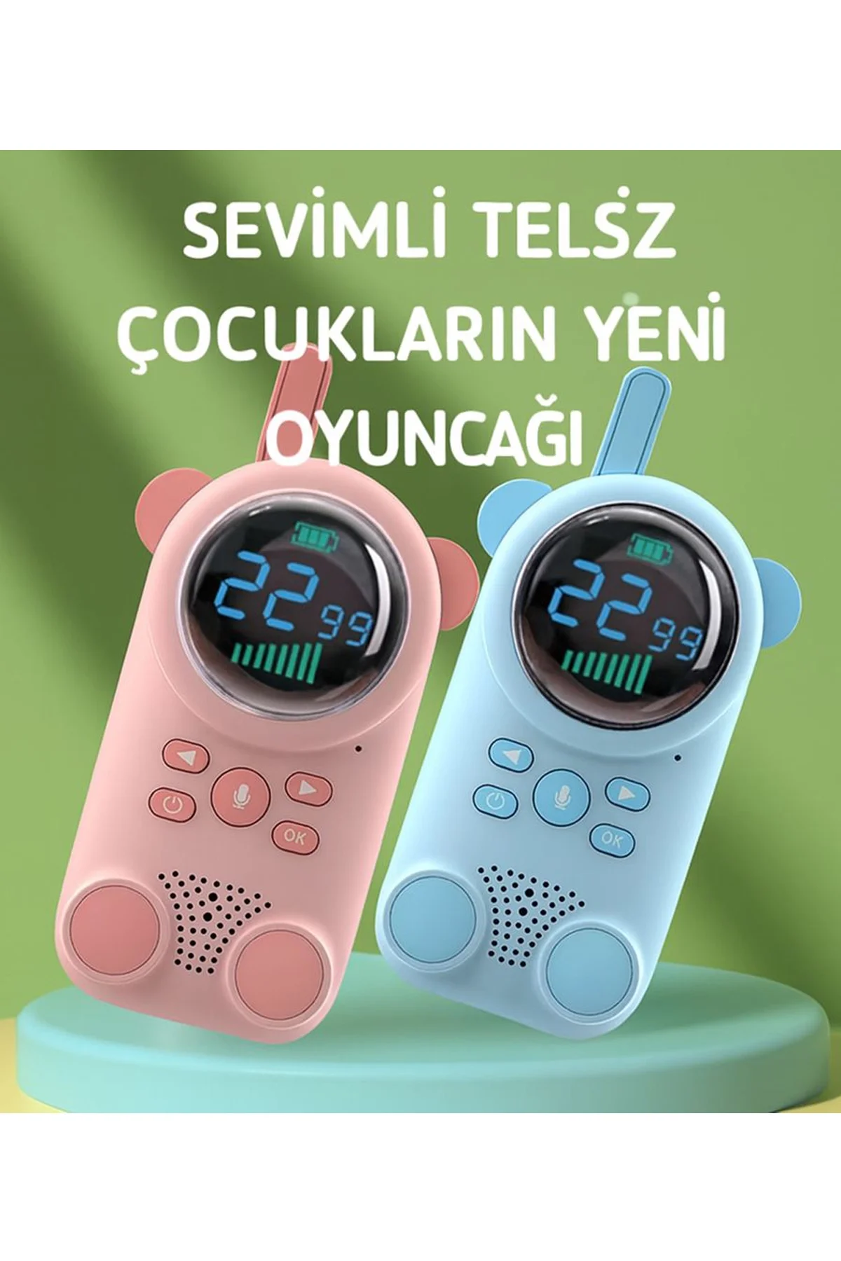 Çocuklar Için Kamp Yürüyüş El Telsizi Şarj Edılebılır 3km Menzil Pembe Fiyatı, Yorumları ve Özellikleri