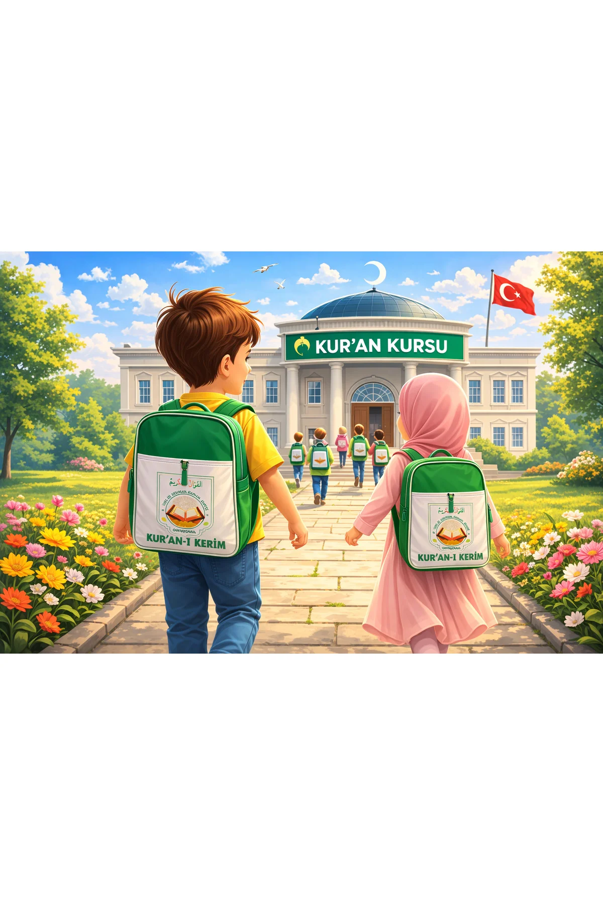 Çocuklar İçin Kur’an-ı Kerim 30 Cüz Hatim Seti Renkli Kuran Kerim