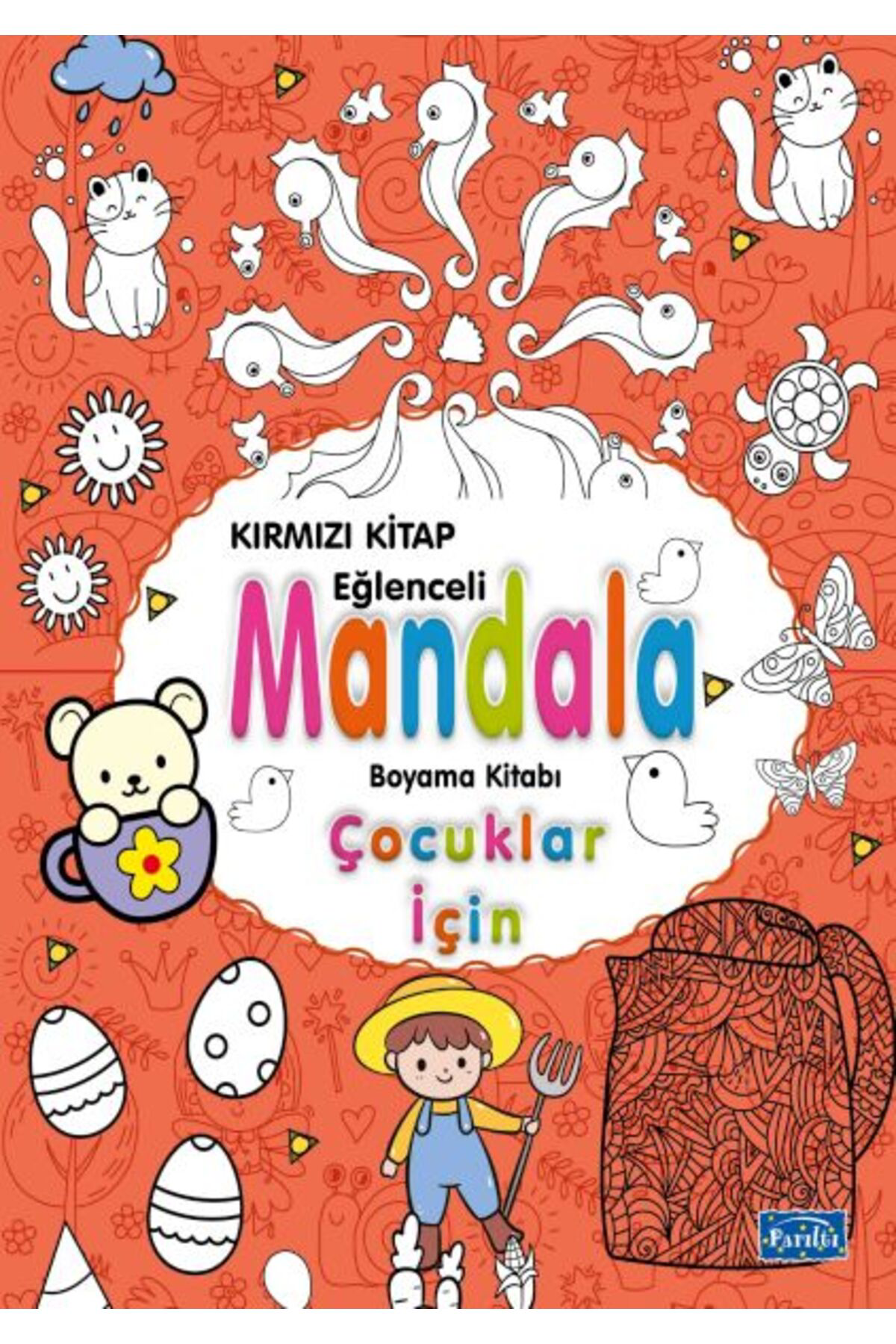 Parilti Yayincilik Çocuklar İçin Mandala Kirmizi
