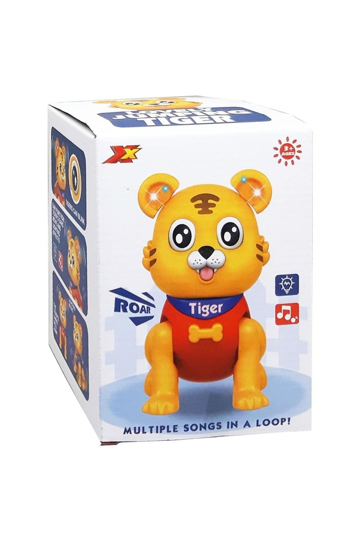 Oyuncak Store Çocuklar İçin Müzikli Ve İşıklı Sevimli Zıplayan Kaplan