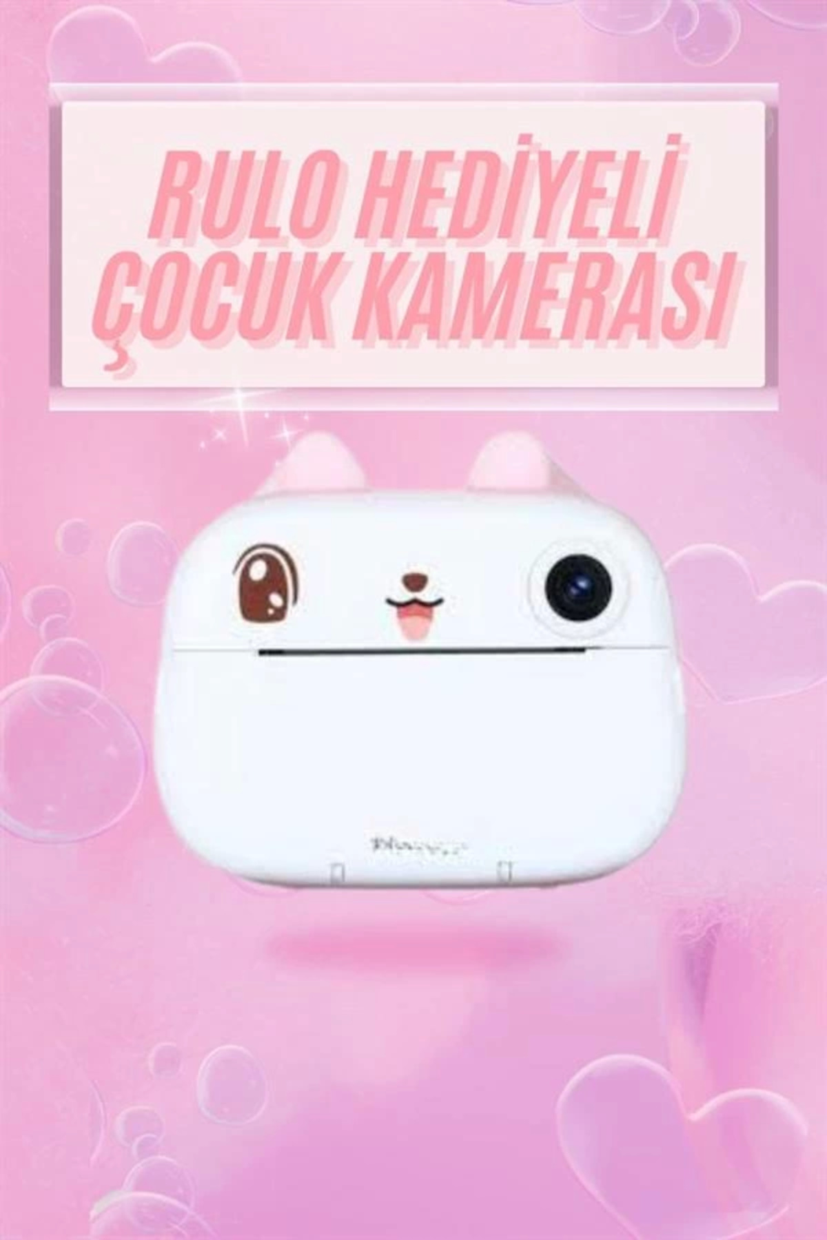 Rby Çocuklar İçin Özel Fotoğraf Makinesi Farkli Desen Seçenekli 3 Ade