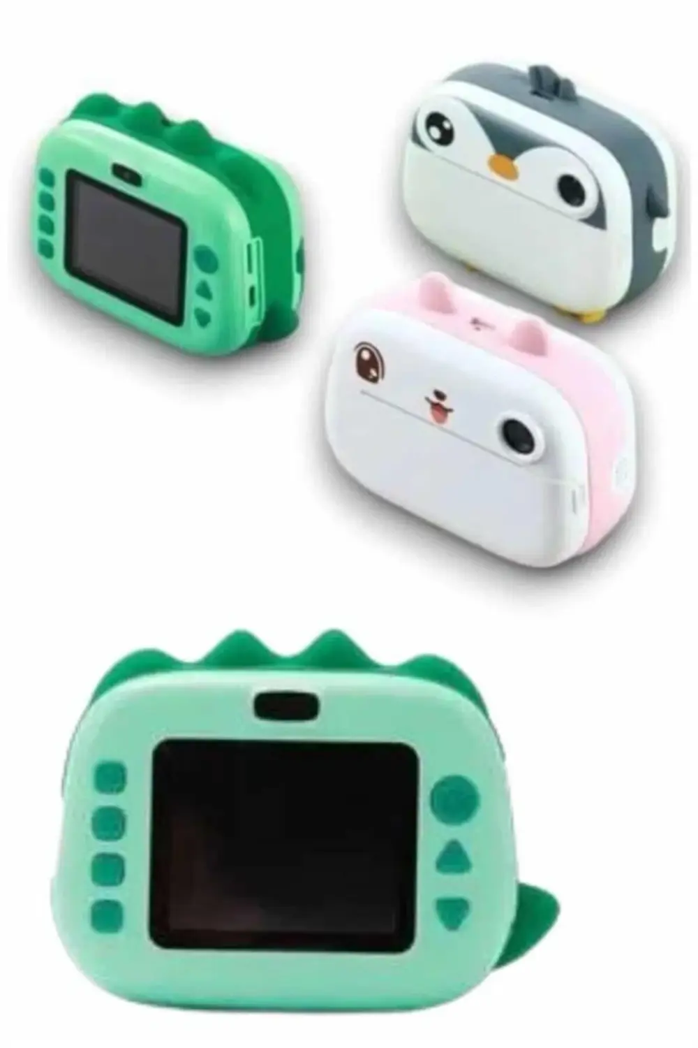 Çocuklar İçin Özel Fotoğraf Makinesi Farklı Desen Seçenekli 3 Ade