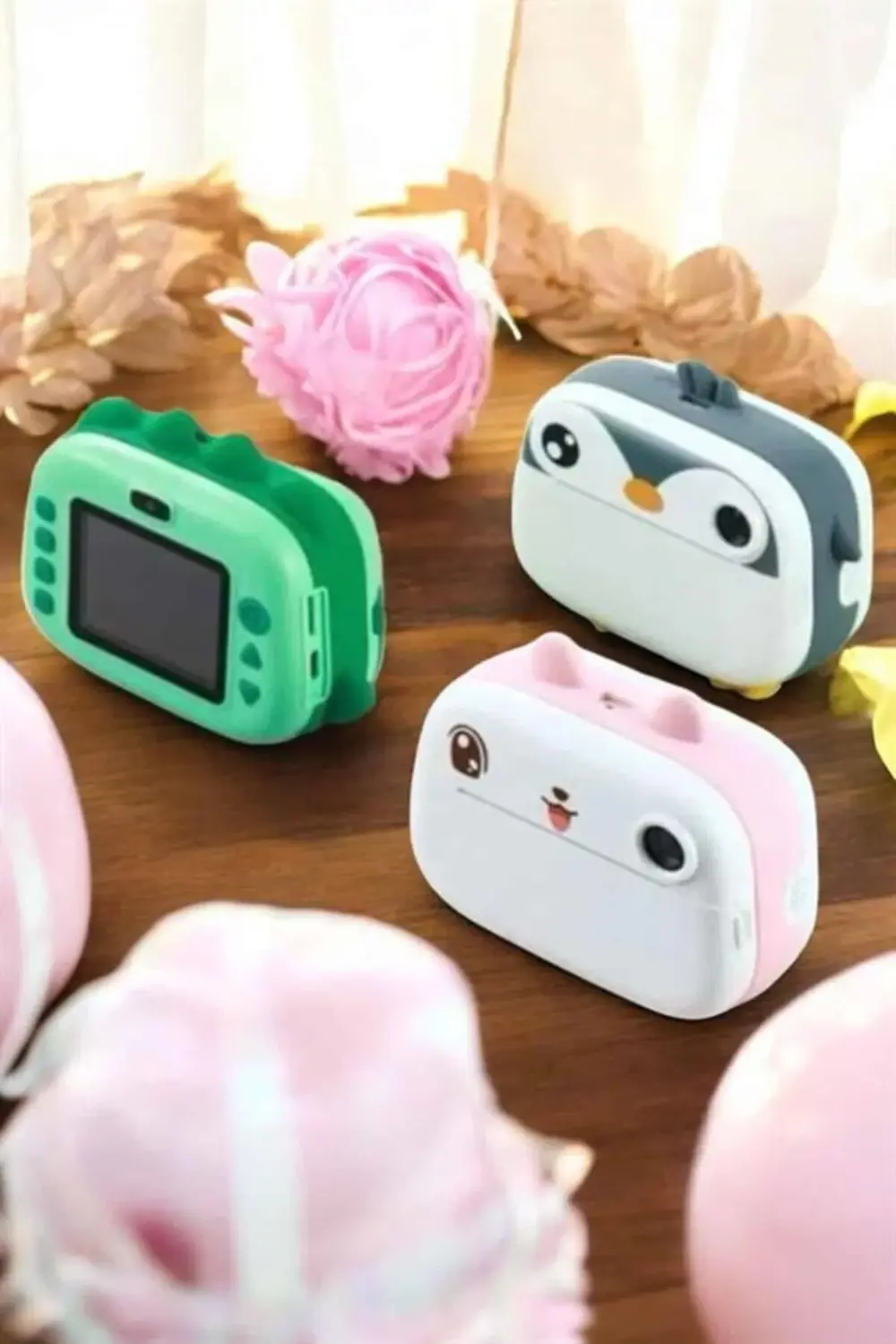 Çocuklar İçin Özel Fotoğraf Makinesi Printer Kamera Taşınabilir H