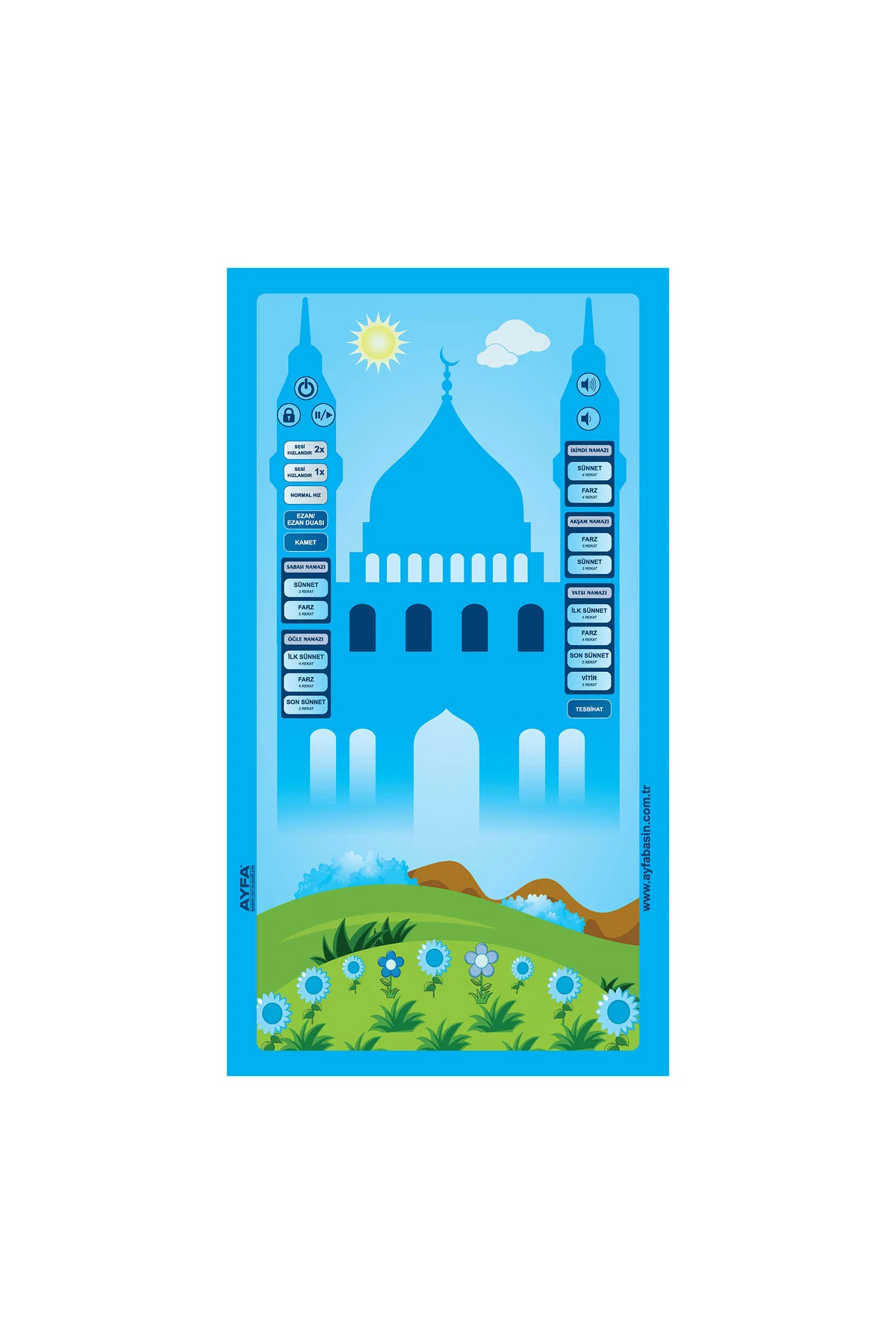 Çocuklar İçin Özel Sesli Namaz Seti 7 Dil Seçeneği ARZ6200