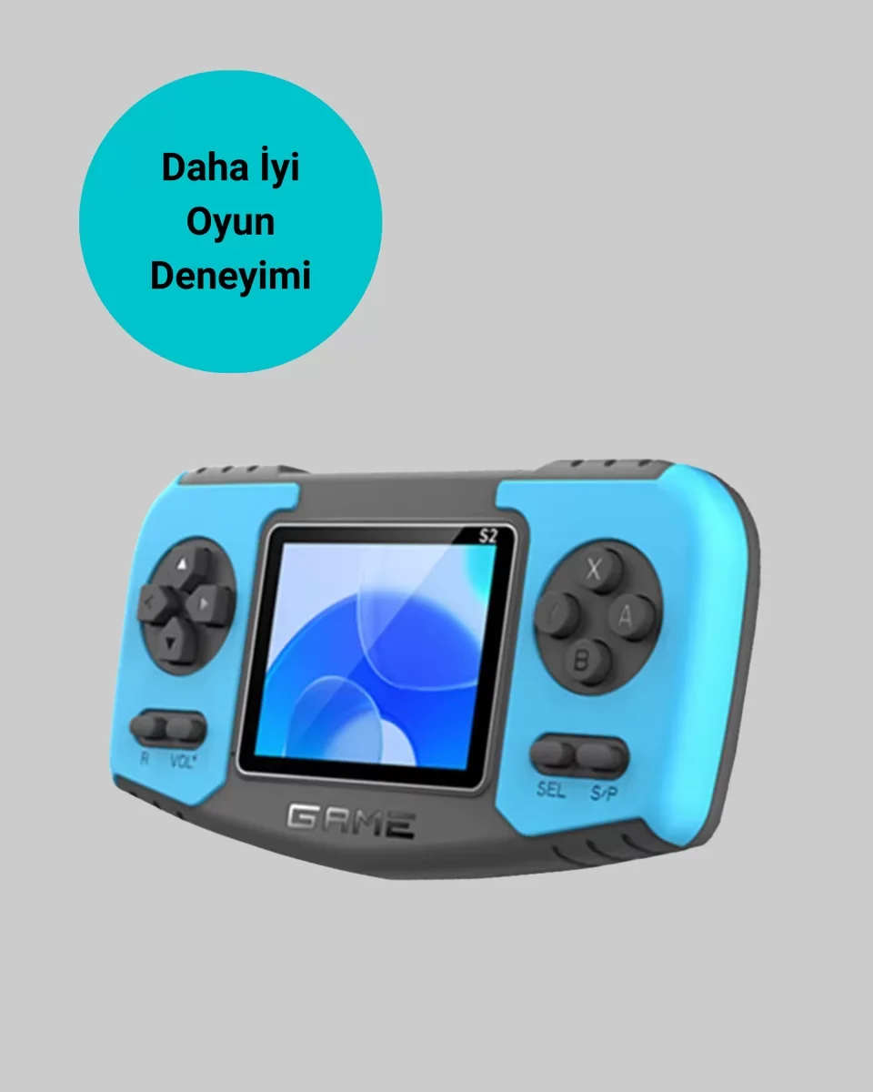 Çocuklar İçin Retro Oyun Konsolu - Taşınabilir Eğlence Cihazı, Eğitici Oyunlar ve Ergonomik Tasarım