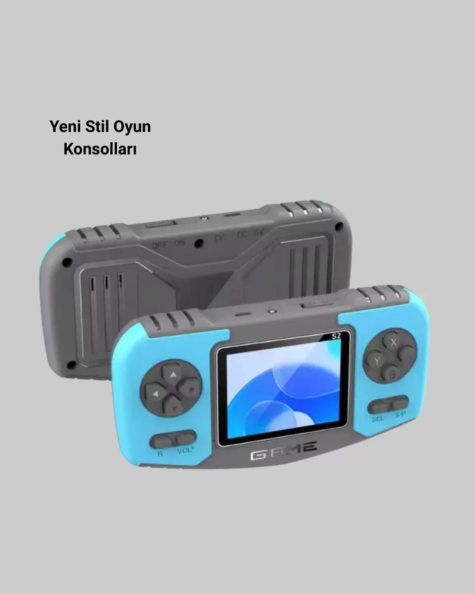 Çocuklar İçin Retro Oyun Konsolu - Taşınabilir Eğlence Cihazı, Eğitici Oyunlar ve Ergonomik Tasarım
