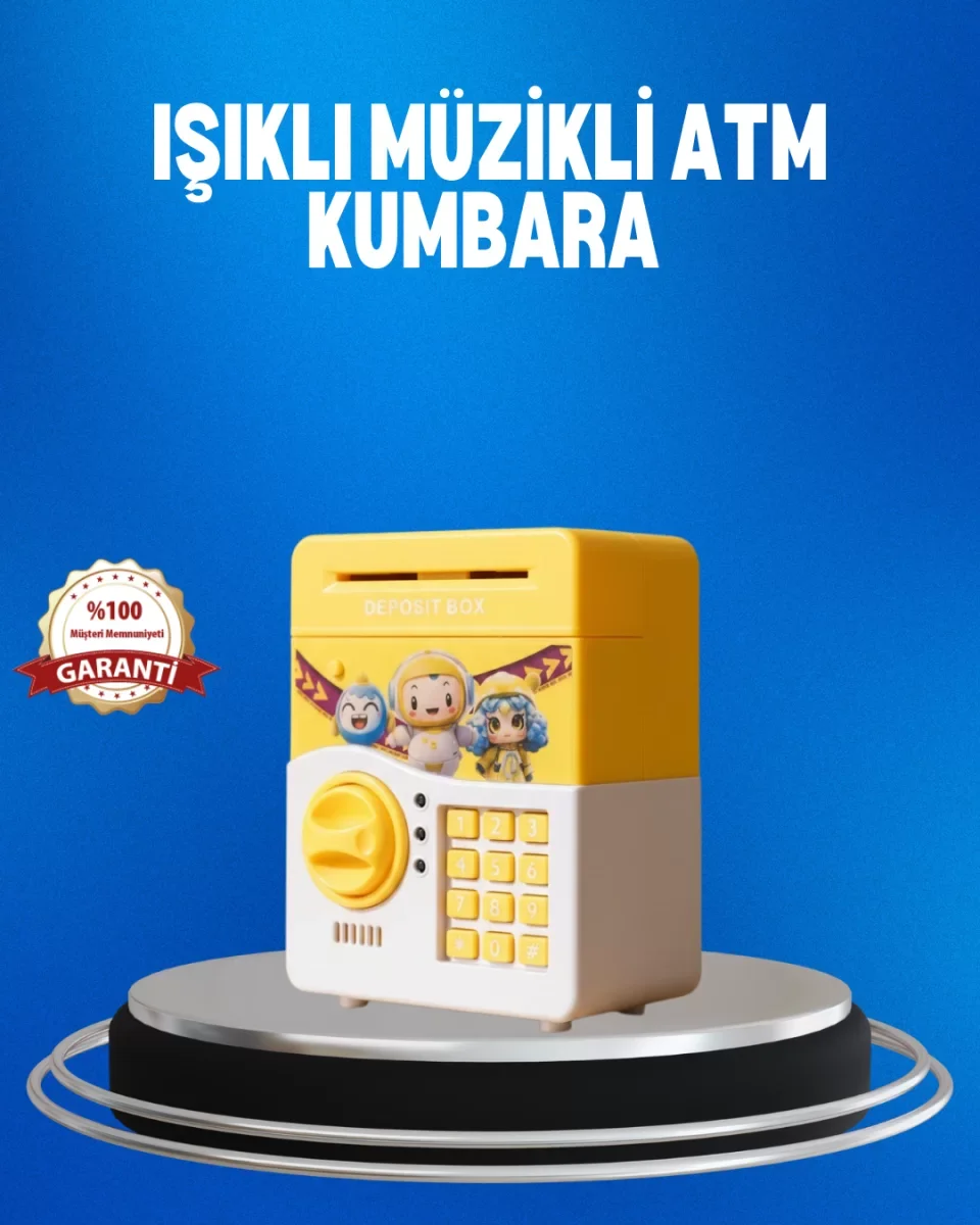 Çocuklar İçin Sarı Elektronik Şifreli Para Biriktirme Kumbarası - Lisinya Çocuklar İçin Sarı Elektronik Şifreli Para Biriktirme Kumbarası - Lisinya