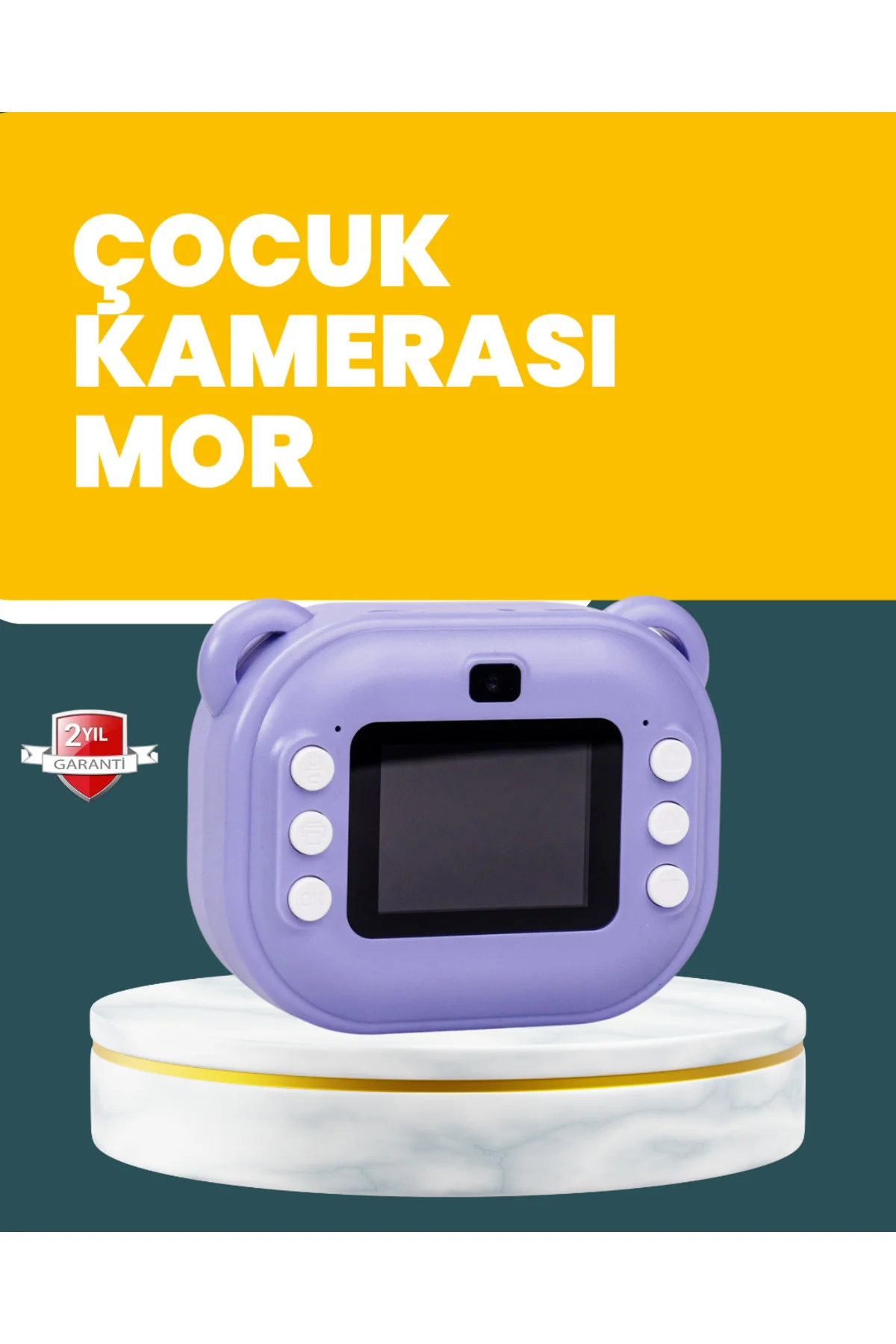 Çocuklar İçin Şipşak Baskı Kamera – 18 Efektli, Oyun ve Müzik Özellikli