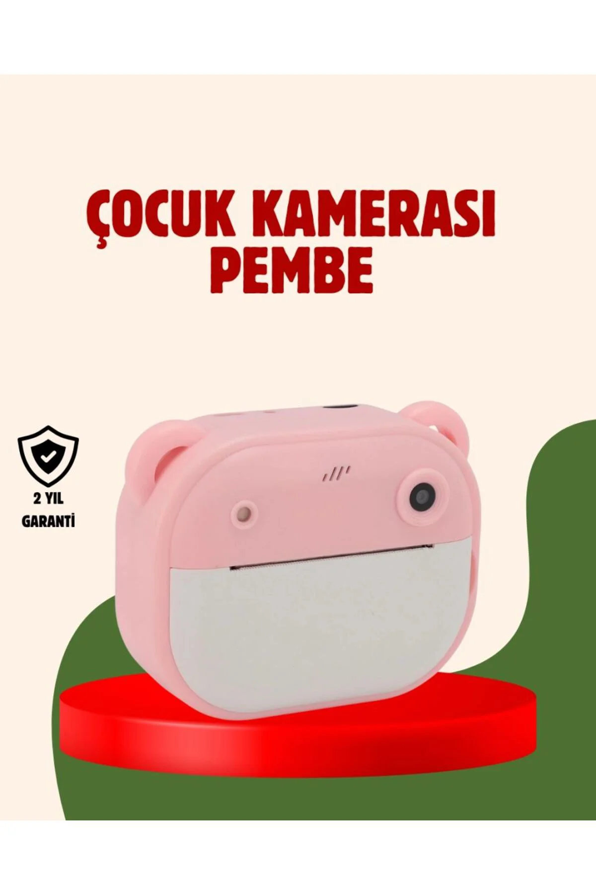Çocuklar İçin Şipşak Yazıcı Kamera 24mp Hd Çift Lensli Termal Bas