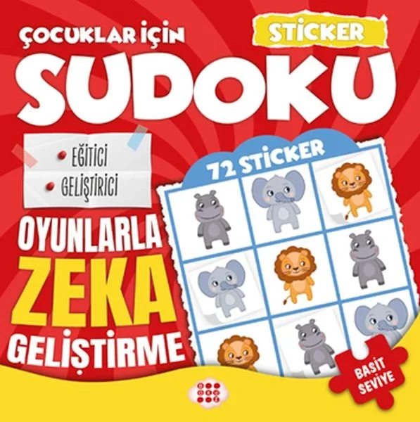 Çocuklar için Sudoku - Sticker Hediyeli Basit Seviye 1 Fiyatı, Yorumları ve Özellikleri