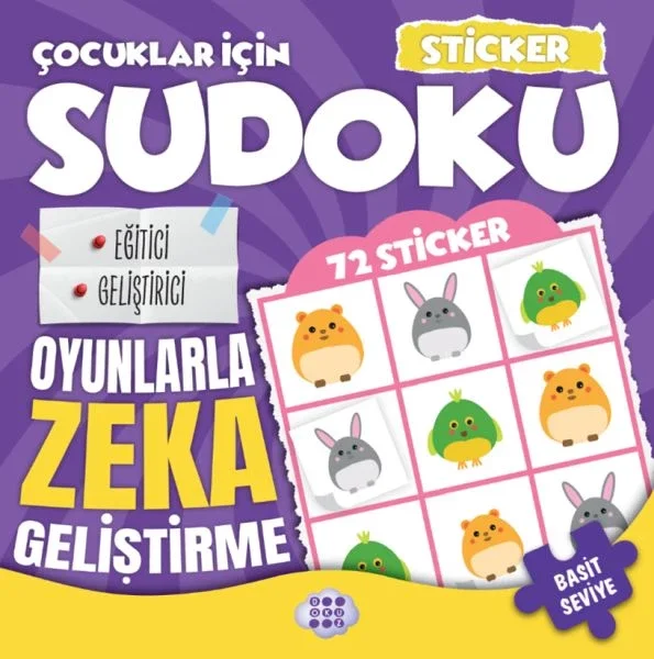 Çocuklar için Sudoku - Sticker Hediyeli Basit Seviye 2 Fiyatı, Yorumları ve Özellikleri