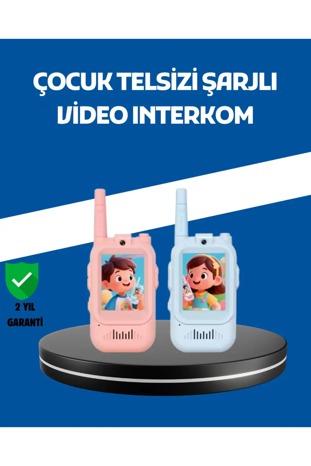 Çocuklar İçin Video Görüşmeli Walkie Talkie Uzun Mesafe İletişim
