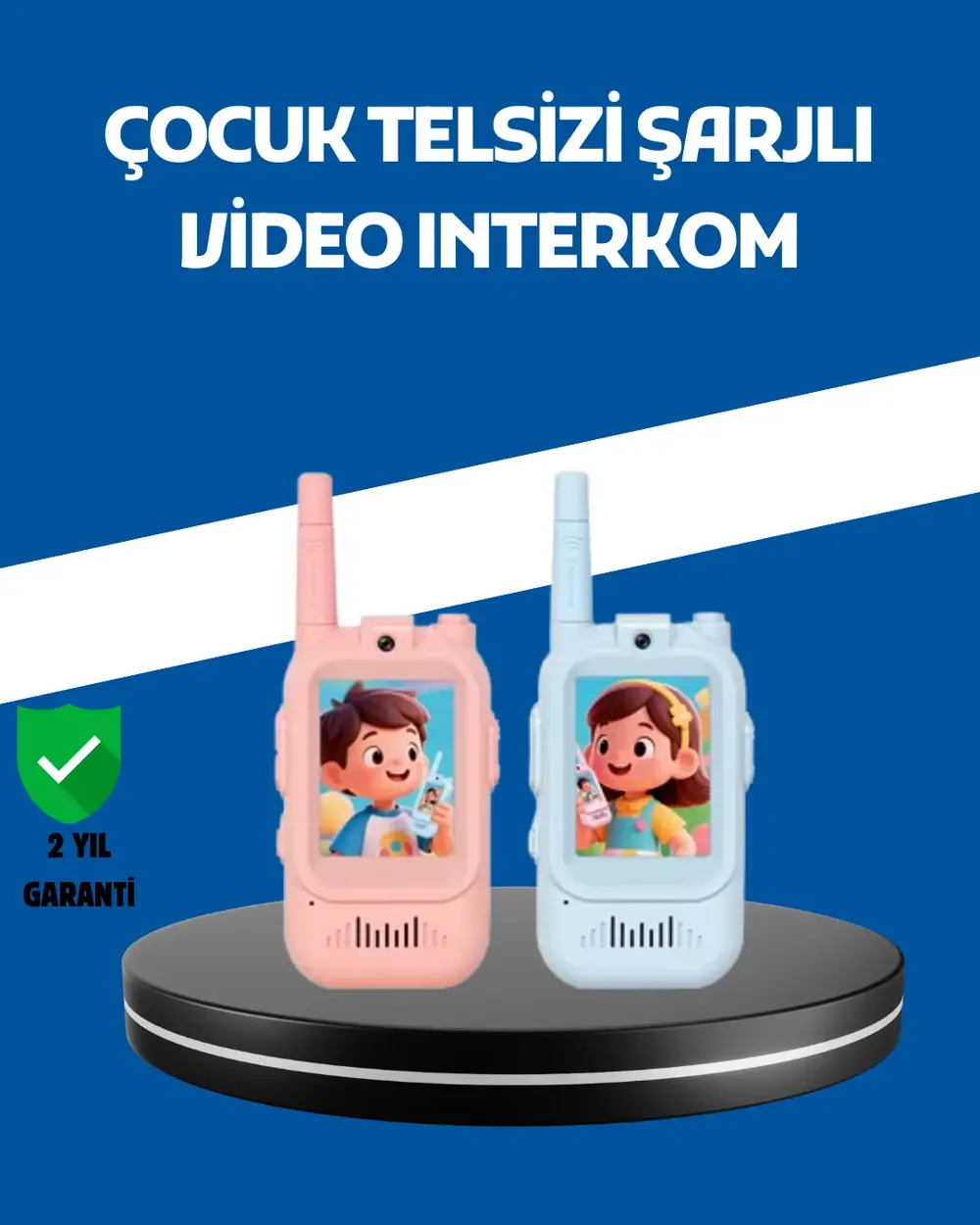 Çocuklar İçin Video Görüşmeli Walkie Talkie Uzun Mesafe İletişim