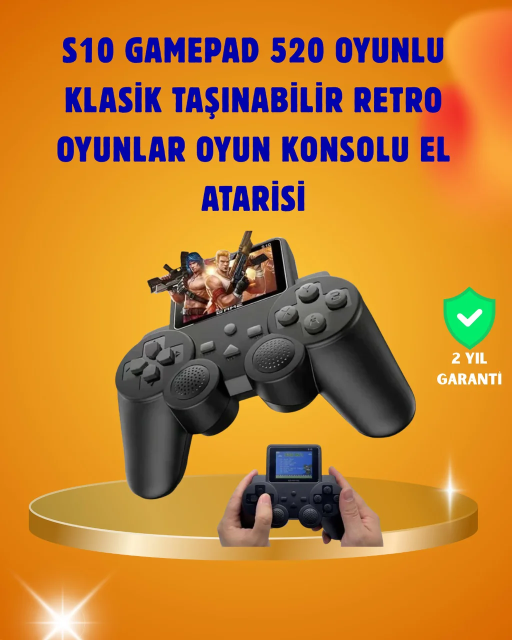 Çocuklar Ve Yetişkinler İçin Uygun 500 Oyunlu Taşınabilir Mini Re
