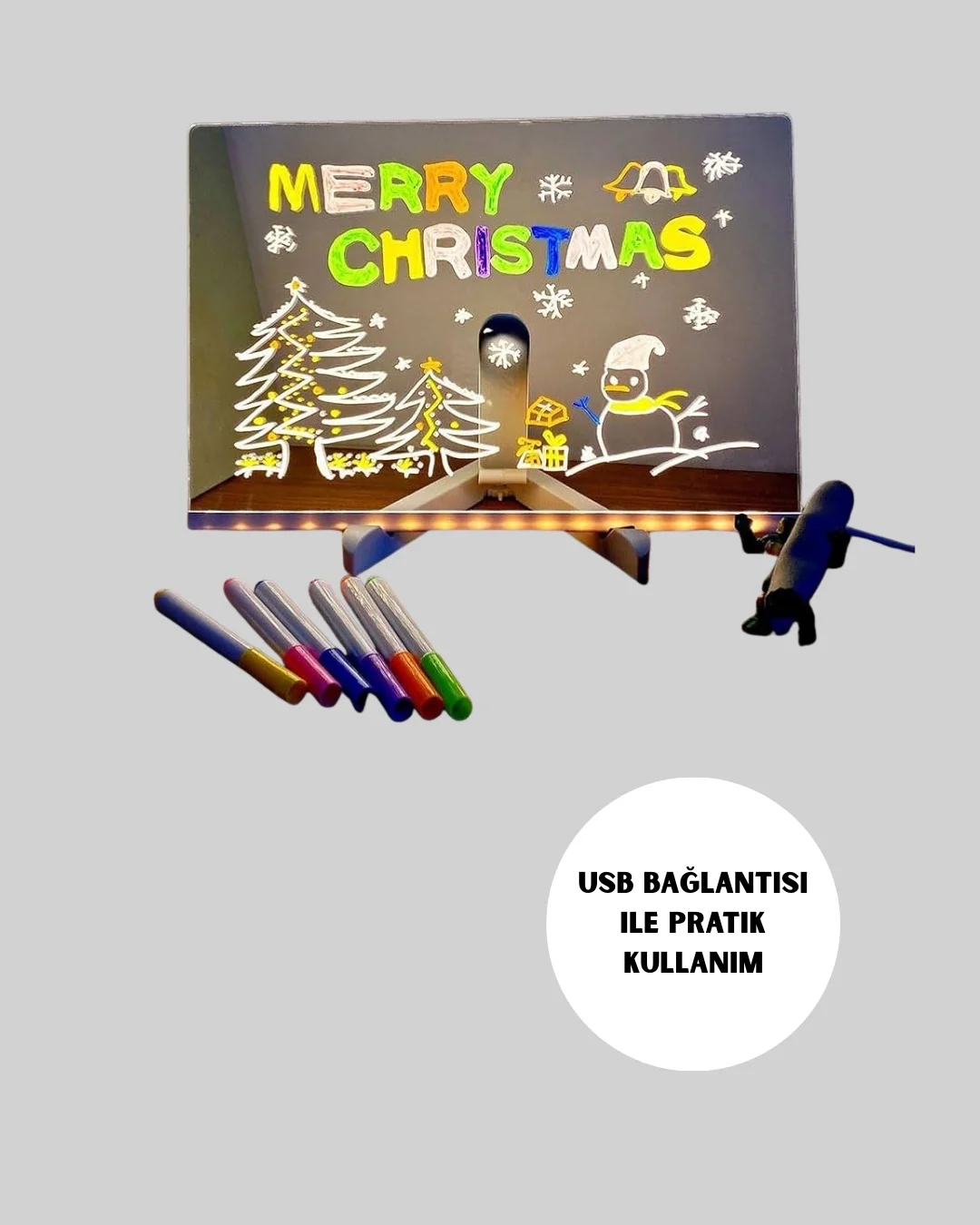 Çocuklar ve Yetişkinler İçin USB LED Işıklı Çizim Panosu Fiyatı, Yorumları ve Özellikleri