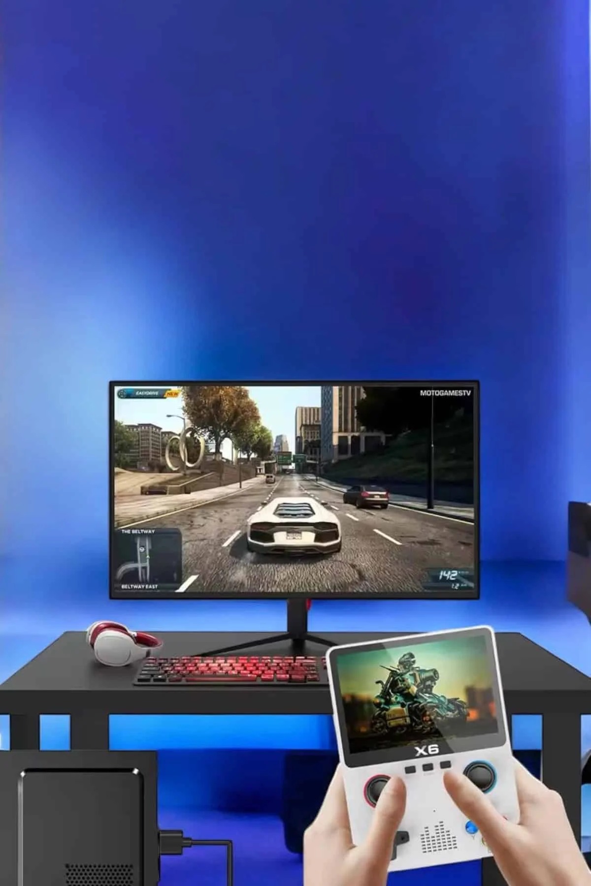 Çocuklara Özel 666 Oyunlu X6 Atari Video İzleme ve Müzik Dinleme 
