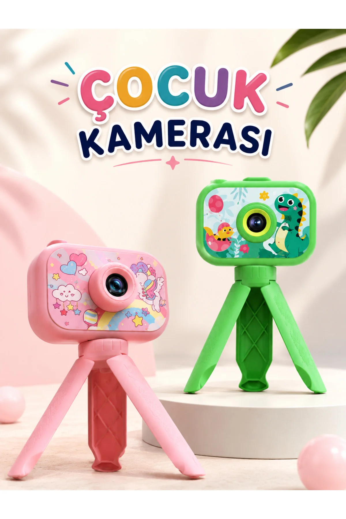 Çocuklara Özel Dijital LCD Ekran 1080P HD Görüntü Kaliteli
