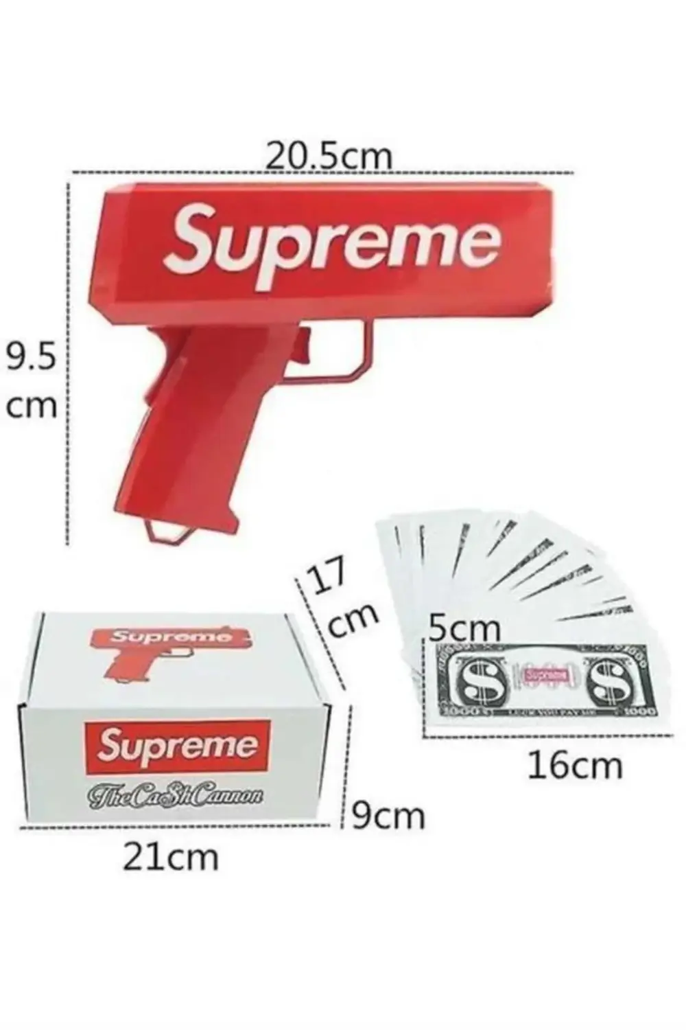 Çocuklara Özel Eğlenceli Para Saçma Makinası Parti Oyuncağı Kırmı