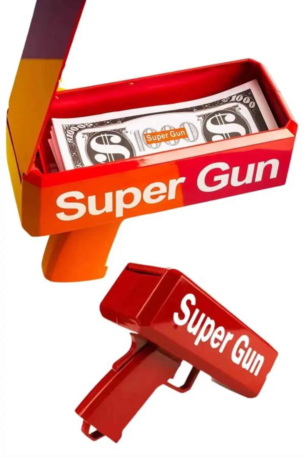 Çocuklara Özel Eğlenceli Para Saçma Makinası Parti Oyuncağı Kırmı