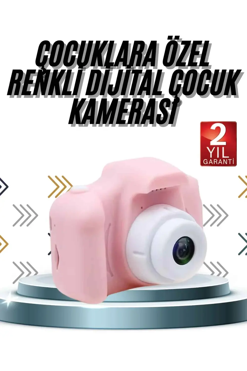 Çocuklara Özel Fotoğraf Ve Video Çeken Mini Çok Renkli Fotoğraf M