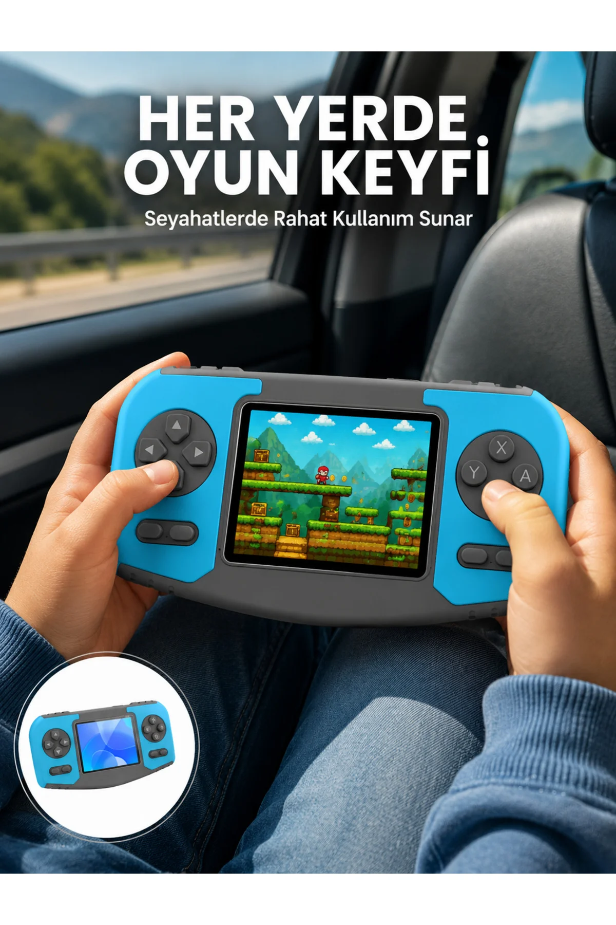 Çocuklara Özel Retro Oyun Konsolu Portatif Eğlence Cihazı Çocuklara Özel Retro Oyun Konsolu Portatif Eğlence Cihazı
