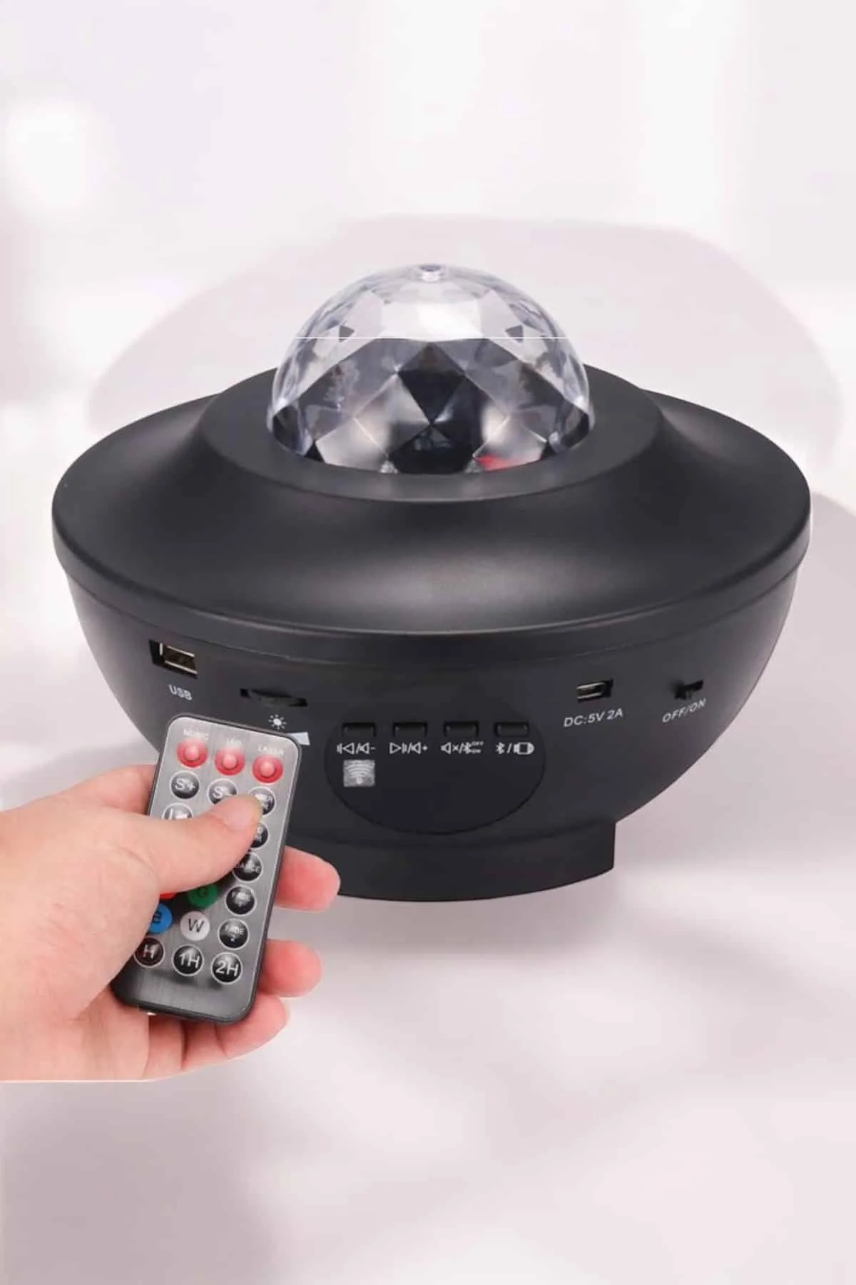 Çocuklara Özel Şarjlı Bluetooth Hoparlör Parti Led Lambası Yıldız