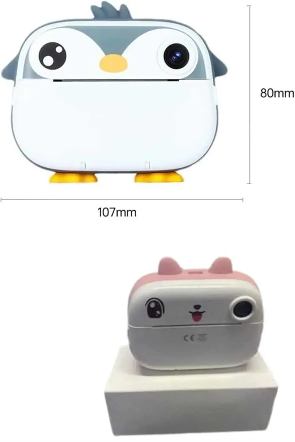 Çocuklara Özel Şirin Tasarımlı Mini Fotoğraf Yazıcısı 3 Adet Rulo