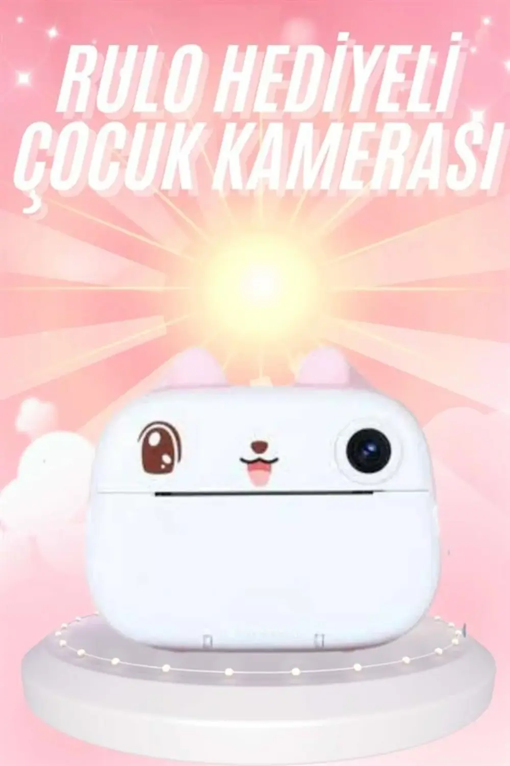 Çocuklara Özel Şirin Tasarımlı Mini Fotoğraf Yazıcısı 3 Adet Rulo