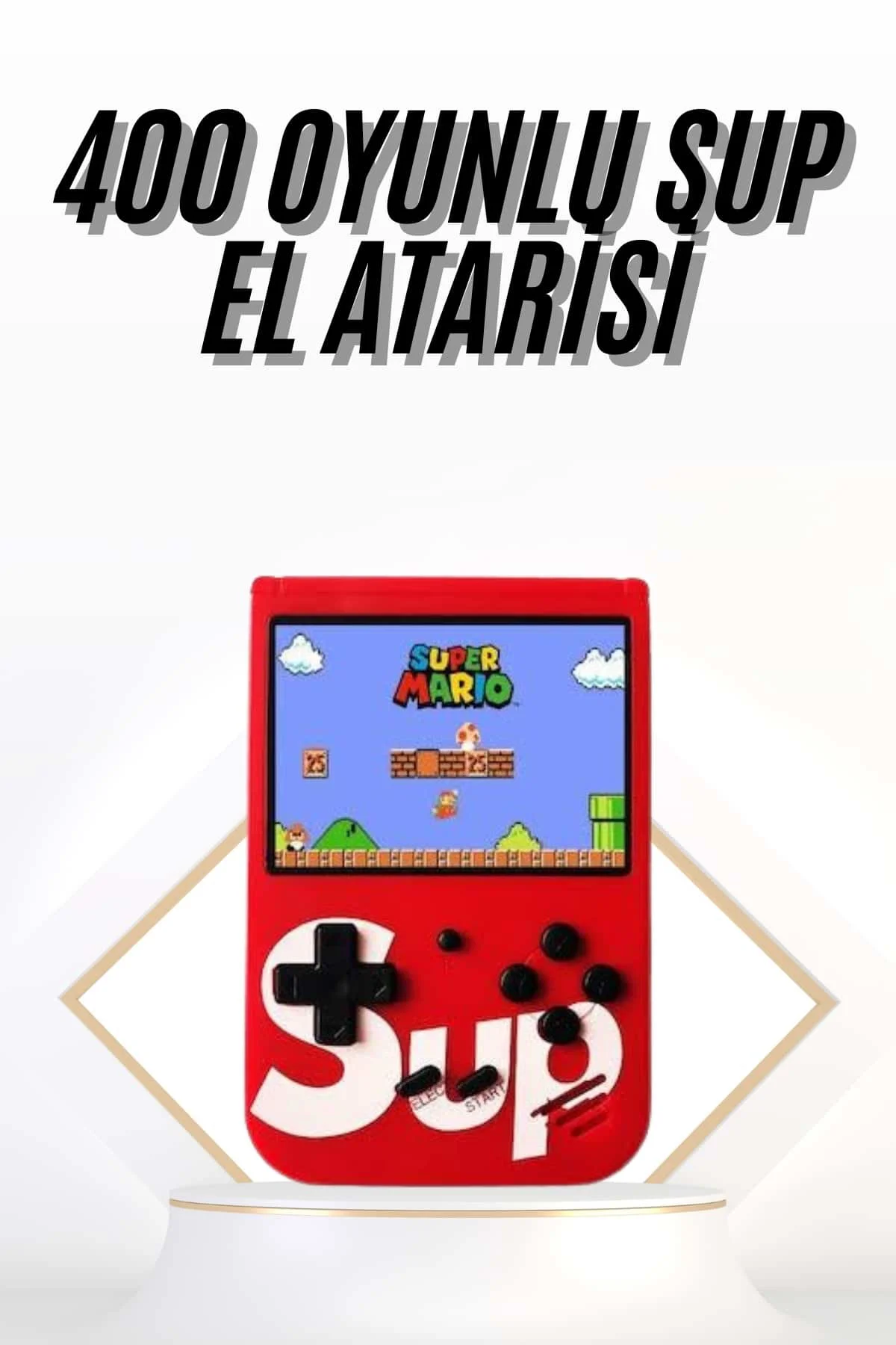 Çocuklara Özel Taşınabilir Sup El Atarisi 400 Oyunlu Nostaljik Oyun Konsolu