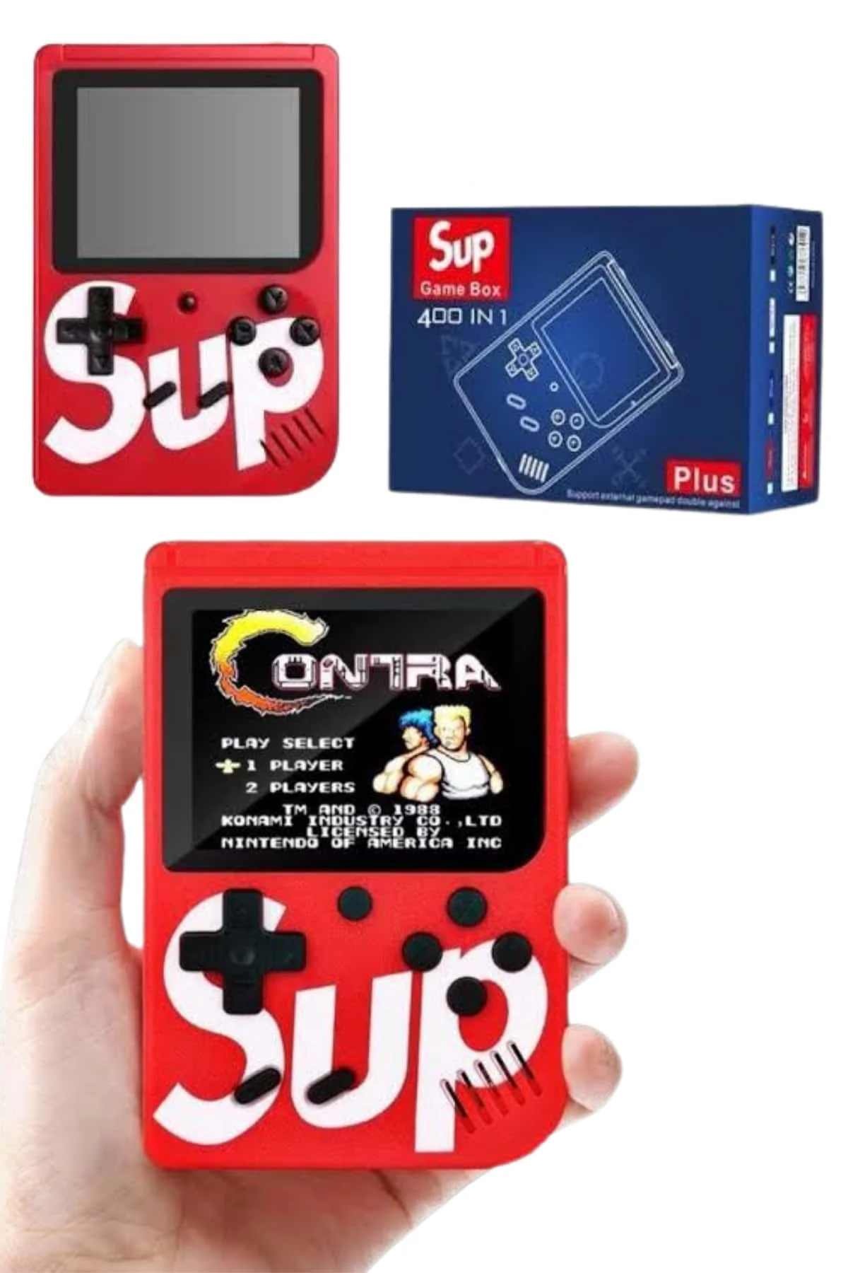 Çocuklara Özel Taşınabilir Sup El Atarisi 400 Oyunlu Nostaljik Oyun Konsolu