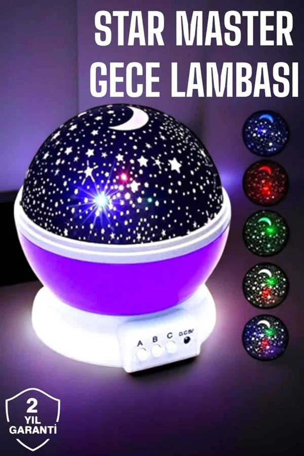 Çocuklara Özel Yıldızlı Gece Lambası Çocuklara Özel Yıldızlı Gece Lambası
