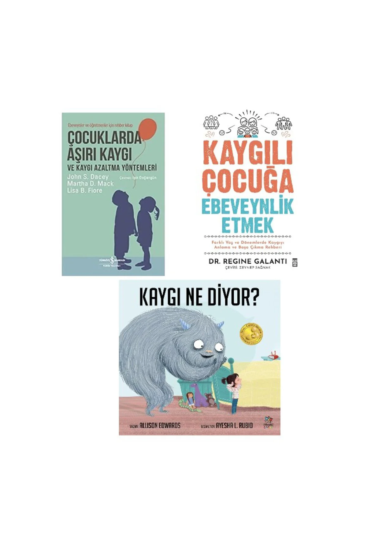 cocuklarda asiri kaygi + kaygili cocuga ebeveynlik etmek + kaygi ne diyor=(3 kitap) Fiyatı, Yorumları ve Özellikleri