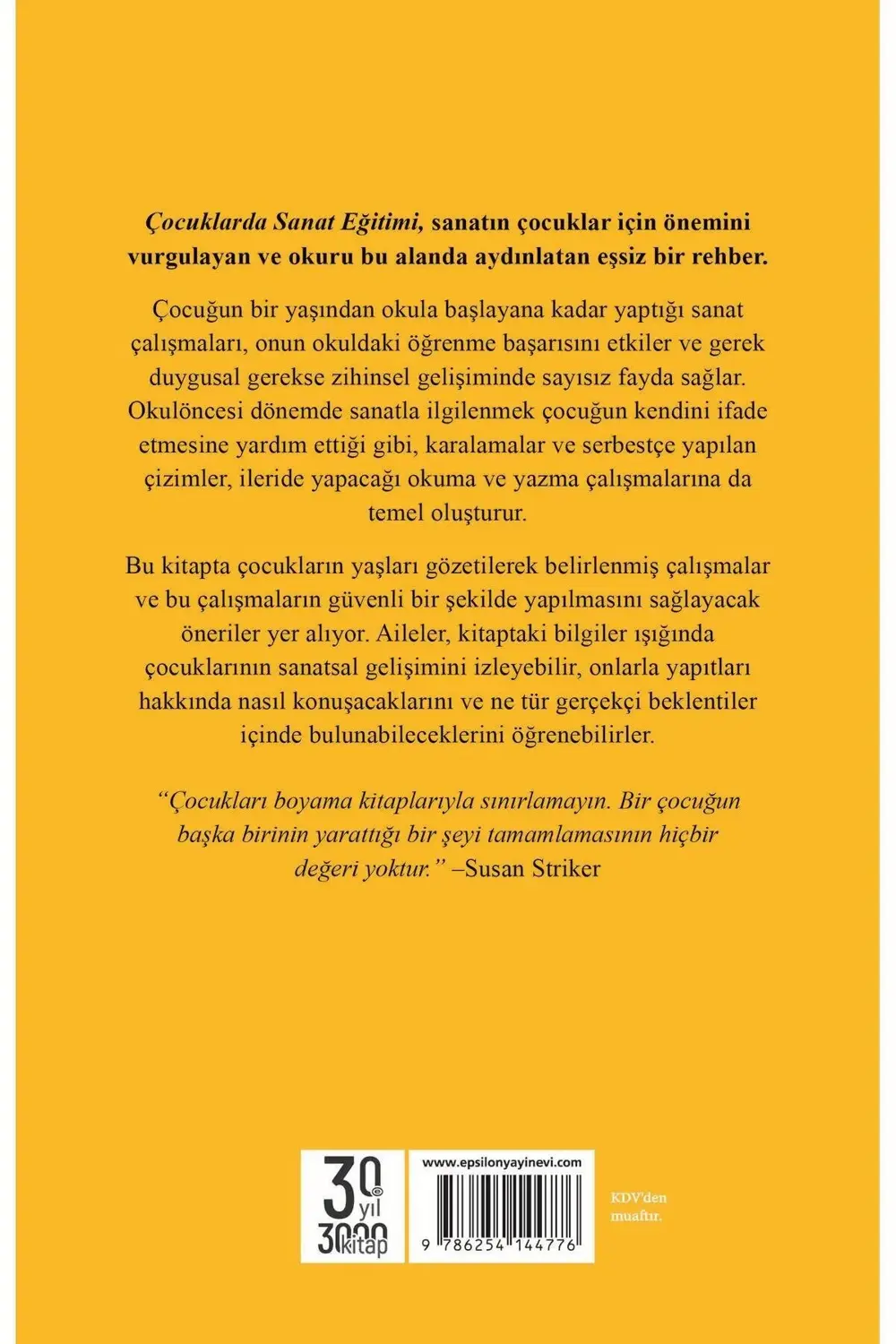 Çocuklarda Sanat Eğitimi Susan Striker