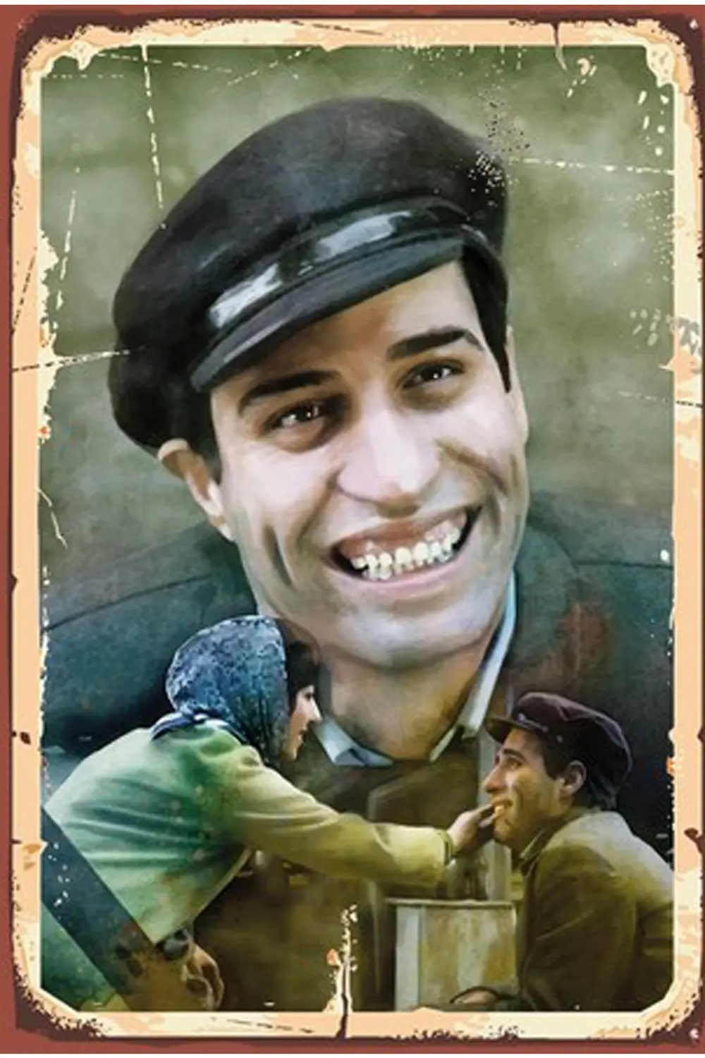 Çöçüler Kralı Kemal Sunal Retro Ahşap Poster