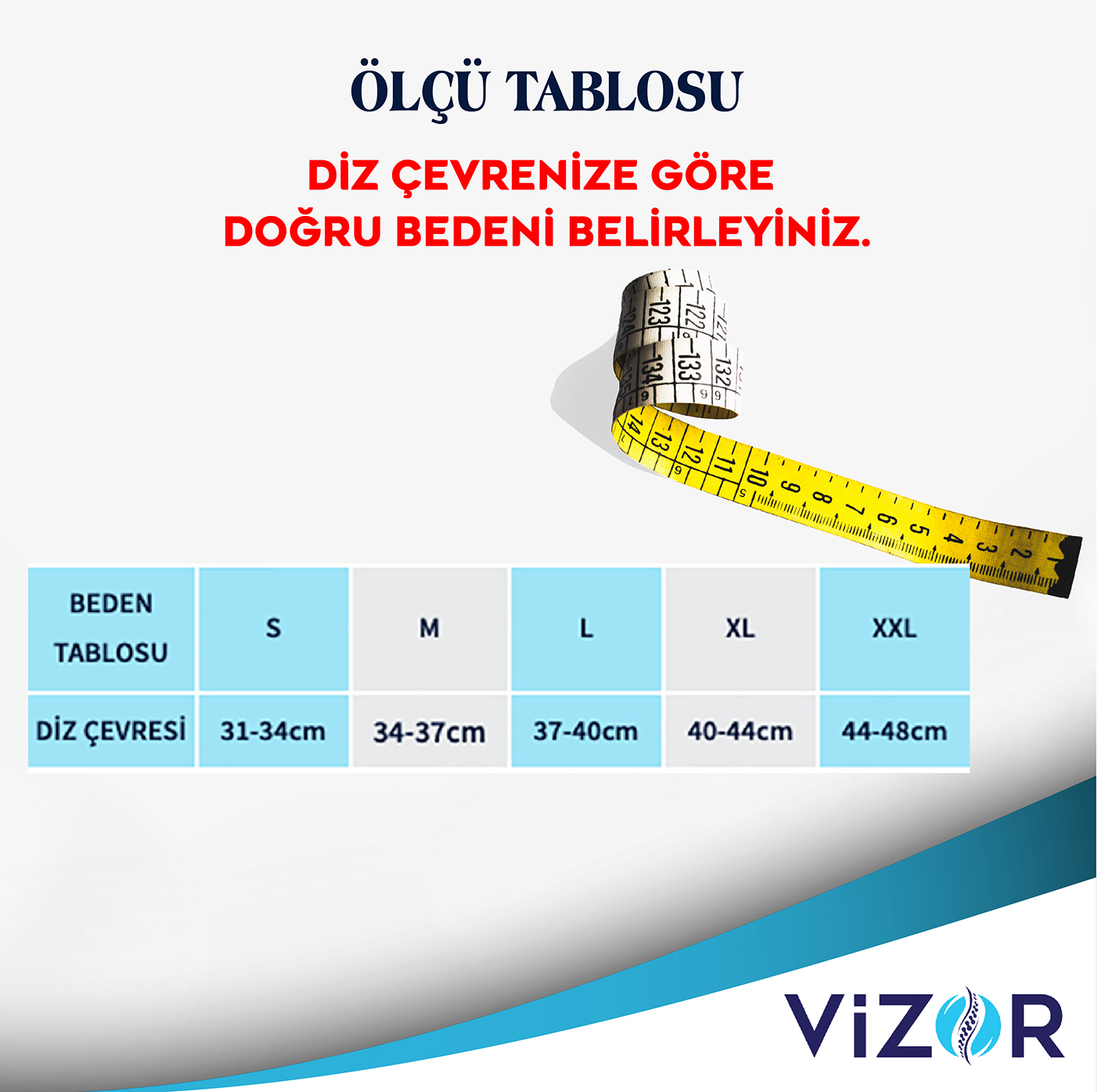 Vizor Code 502 Patella Ve Ligament Destekli Dizlik