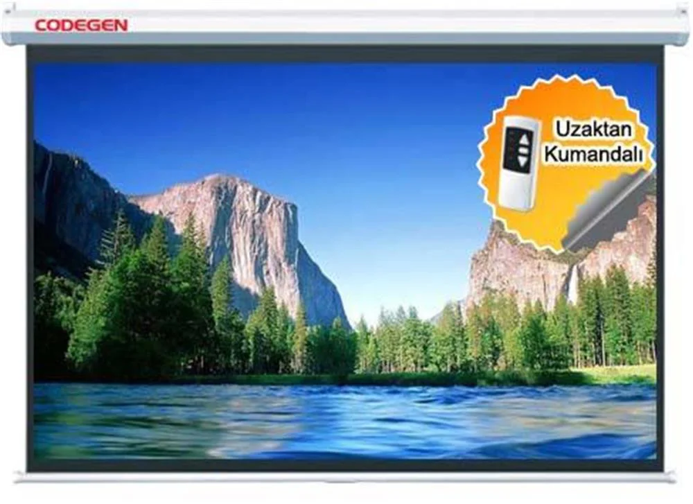 Codegen EX-18 180X180 Motorlu Uzaktan Kumandalı Projeksiyon Perde