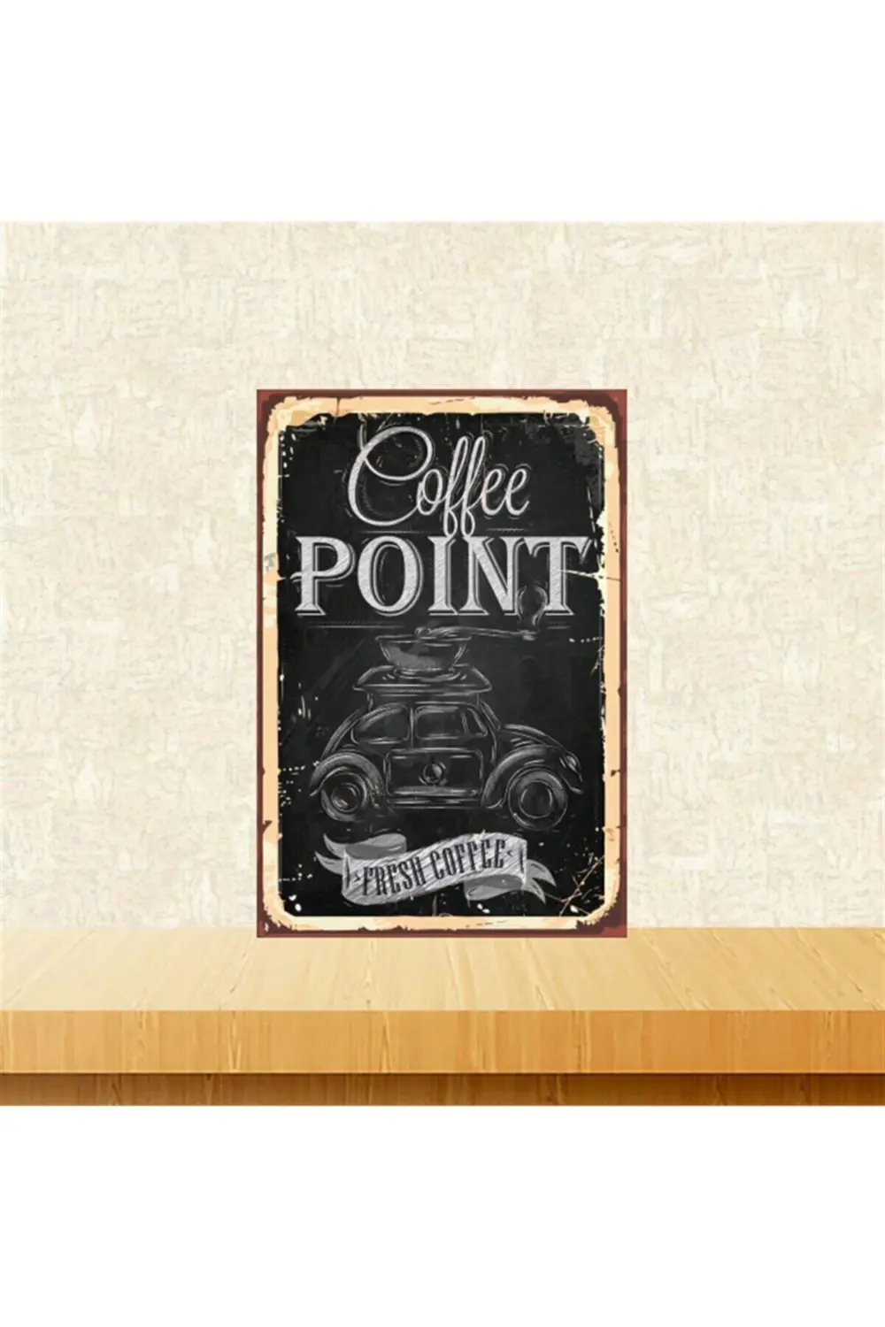 Coffe Point 20-30 Cm Retro Ahşap Tablo Tkfx5341