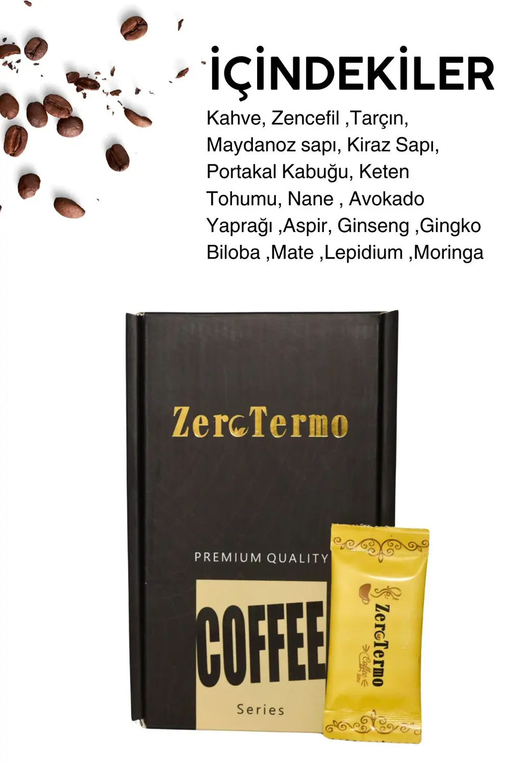 Zerotermo Coffee Bitkisel Kahve Karışımı-Kilo Kontrolüne Yardımcı-2’Li Set
