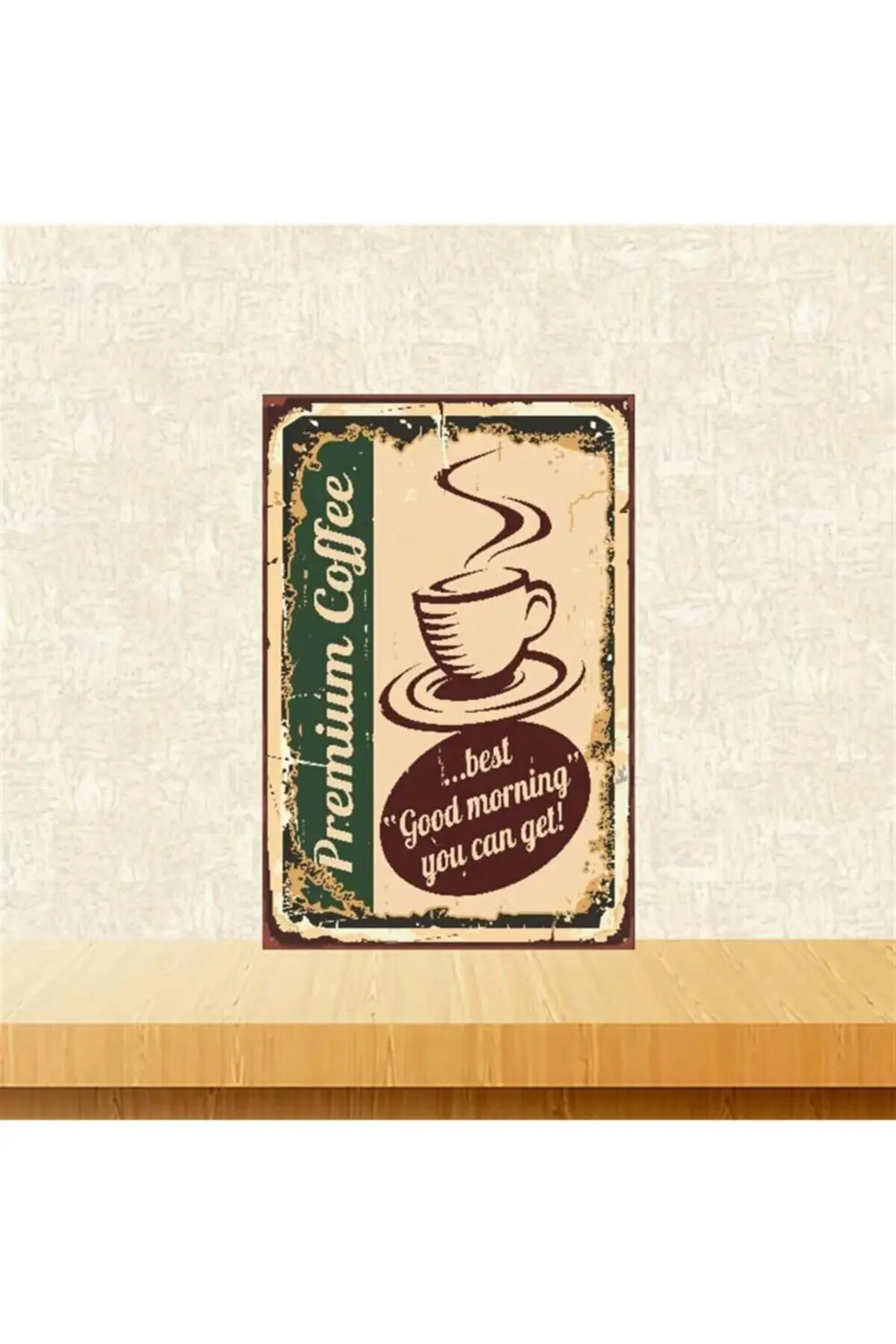 Coffee Retro Ahşap Poster 20-30 CmTkfx4015